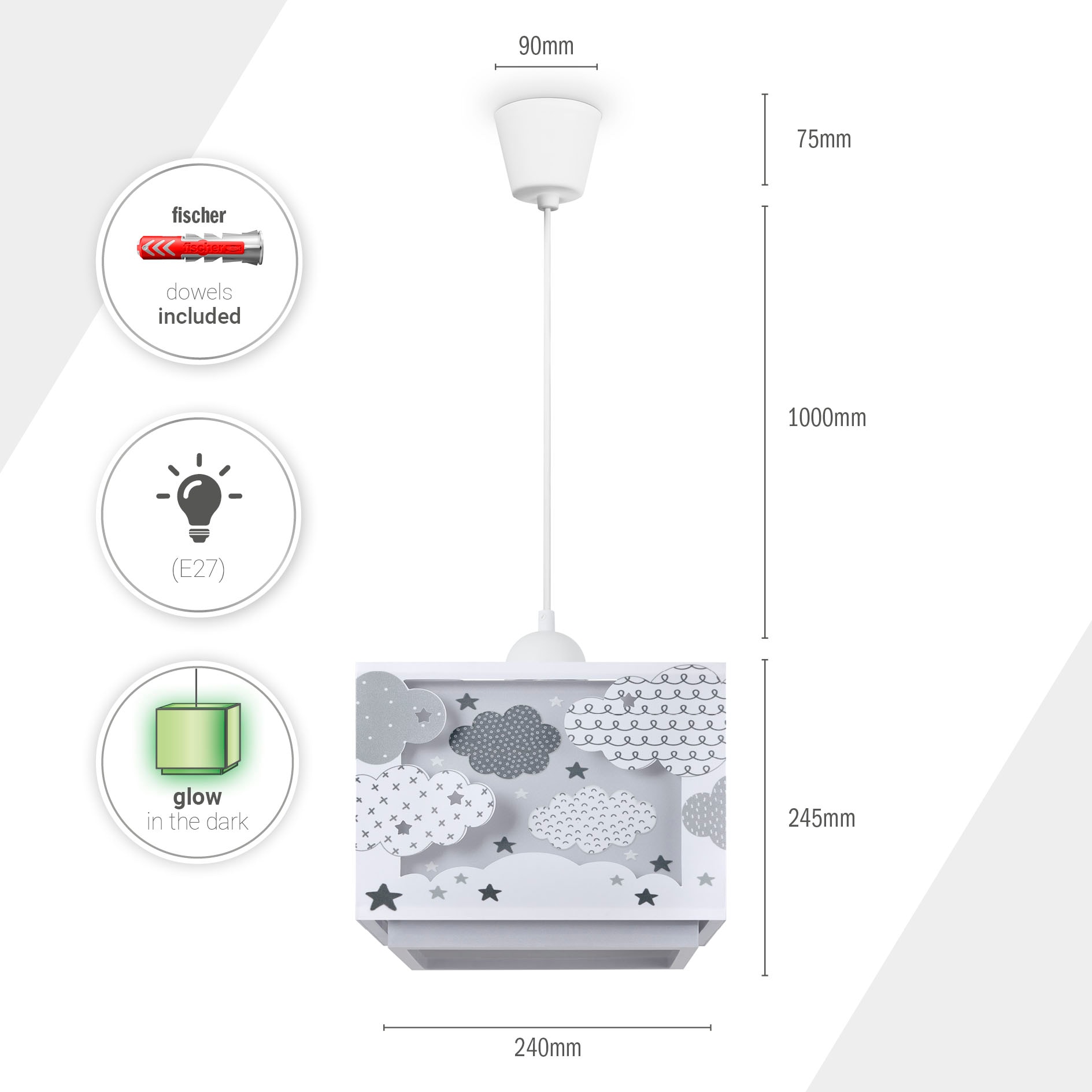 Paco Home Pendelleuchte »GRETA« E27