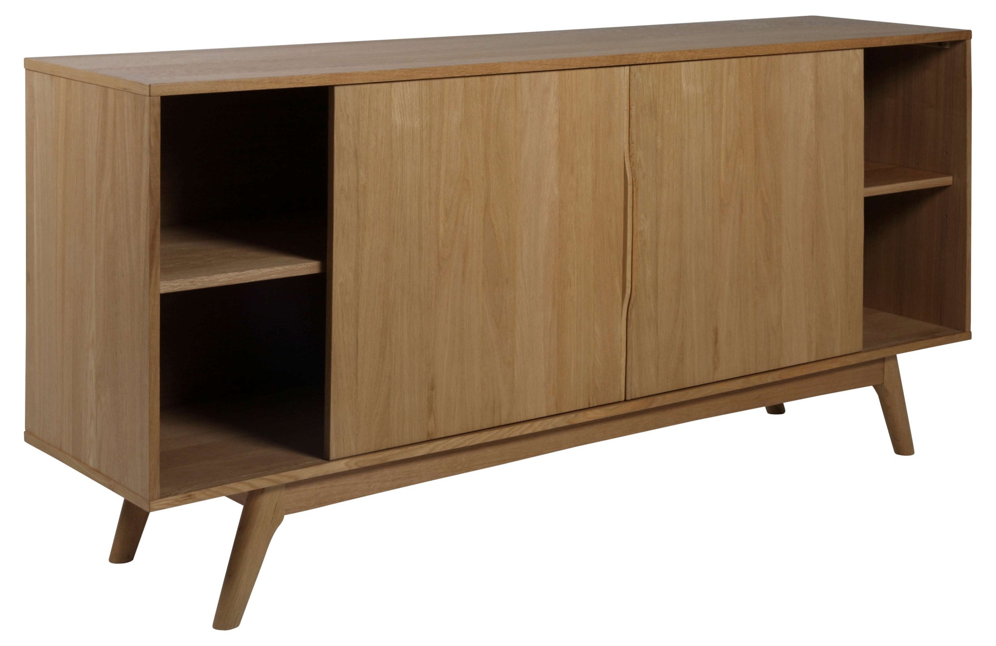 ACTONA GROUP Sideboard »Marte« Anrichte, Eiche/Furnier, 2 Schiebetüren, 4 Schubladen, Breite 180 cm