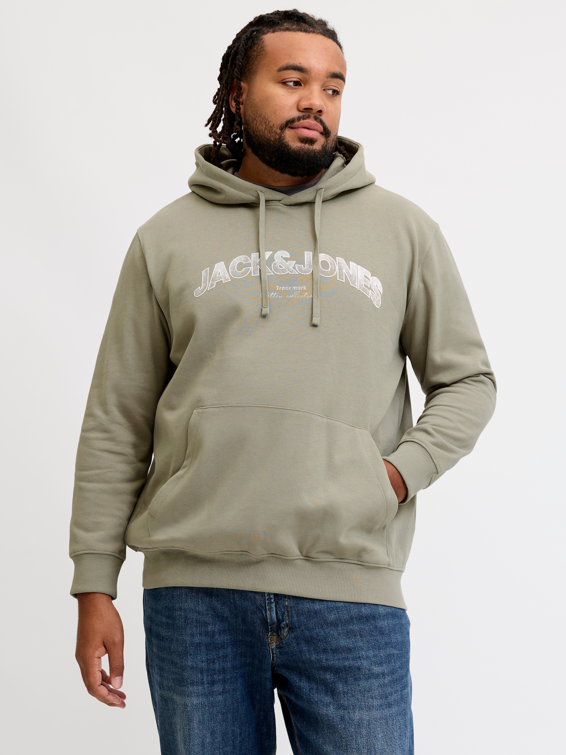 Jack & Jones PlusSize Kapuzensweatshirt »JJAVERY SWEAT HOOD PLS«, Baumwollmischung, normal geschnitten
