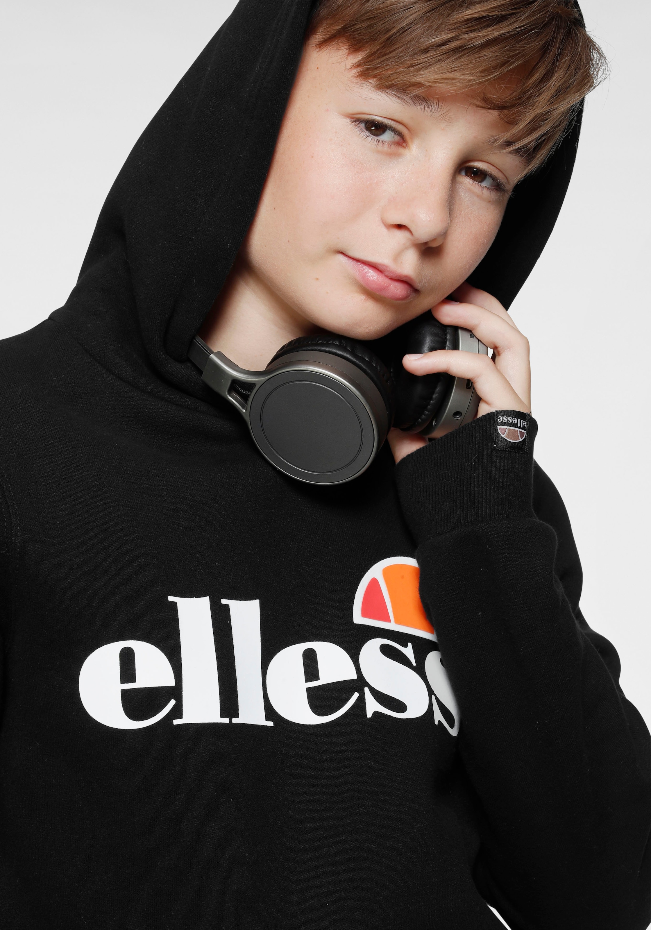 Ellesse Kapuzensweatshirt »JERO OH HOODY JNR - für Kinder«, für Kinder, mit Kängurutasche, aus Baumwolle und Polyester
