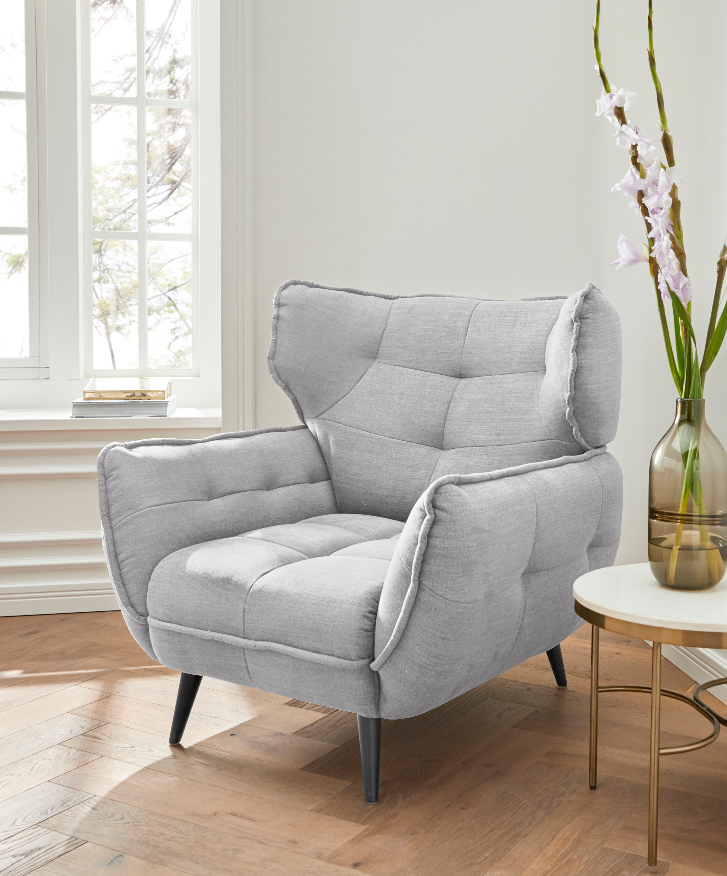 Home affaire Sessel »Ariana« Stylischer Hochlehner bzw. Ohrensessel günstig online kaufen