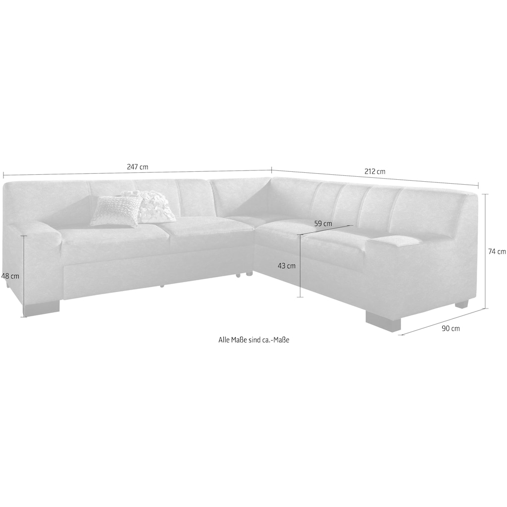 DOMO collection Ecksofa »Norma«