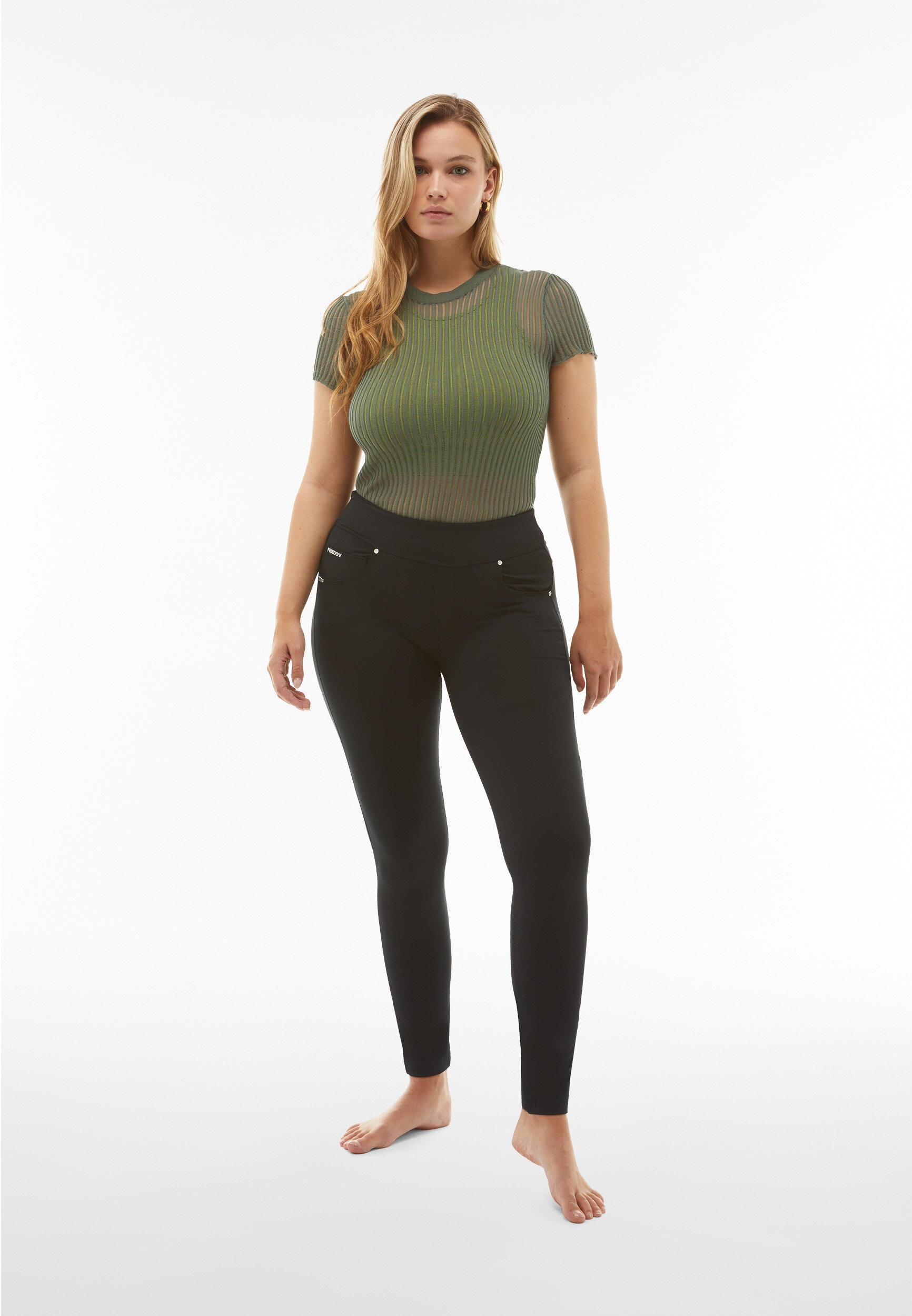 Freddy Leggings »NOW SKINNY YOGA«  mit umschlagbaren Taillenbund