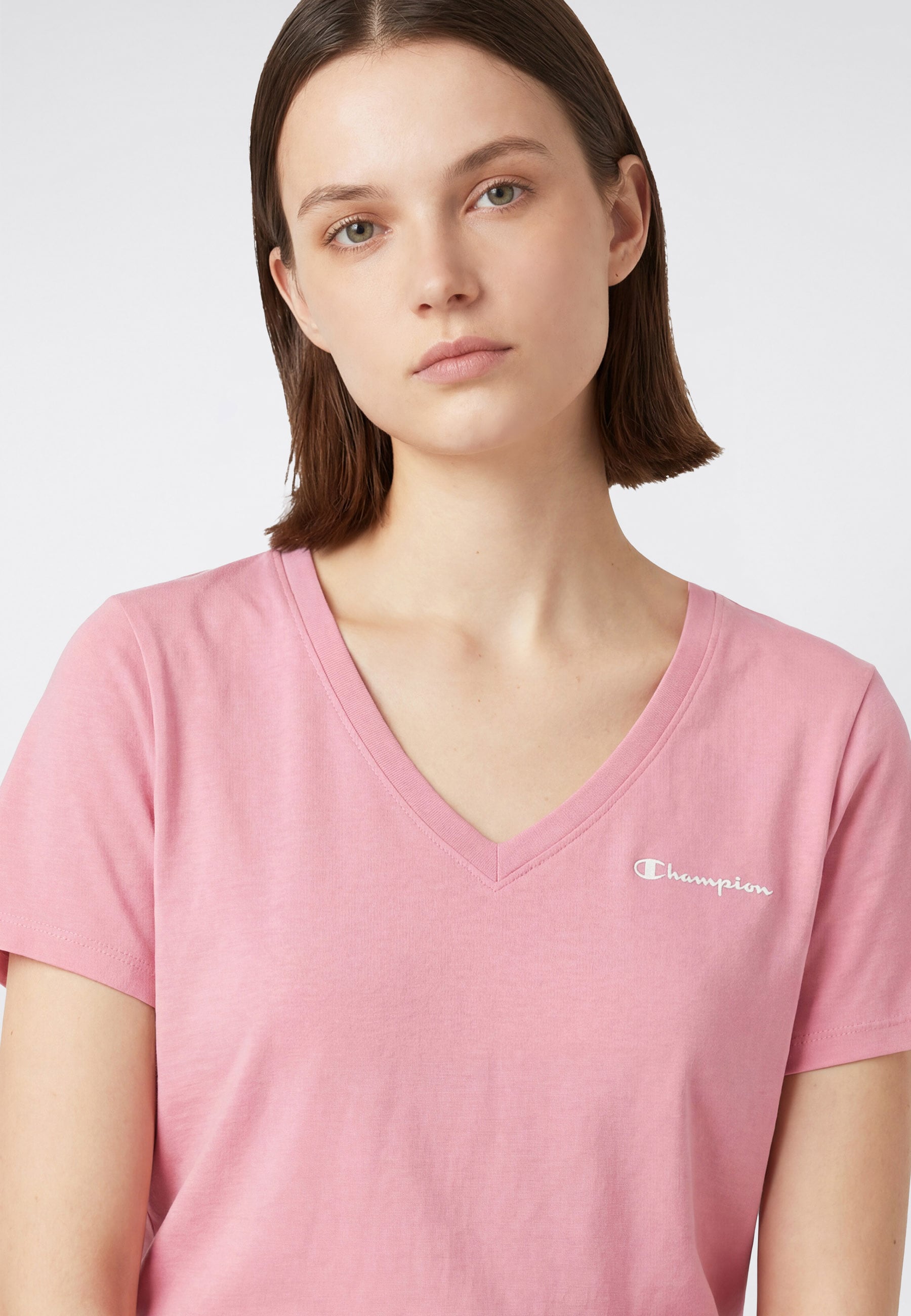 Champion T-Shirt »ICONS CONTRAST V-Neck T-Shirt« sportlicher Stil, für sportliche Aktivitäten, Kurzarmdesign