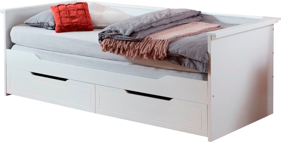 Relita Funktionsbett »Lina« mit ausziehbarer Liegefläche und 2 Schubkästen, günstig online kaufen