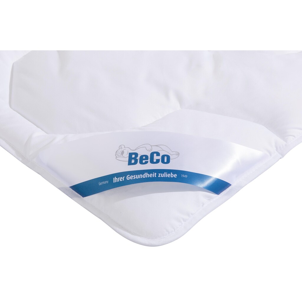 Beco Kunstfaserbettdecke »Antibac«, normal, Füllung 100% Polyester, Bezug Microfaser, (1 St.), Ideal für Hausstauballergiker und Personen mit hohen Hygieneansprüchen