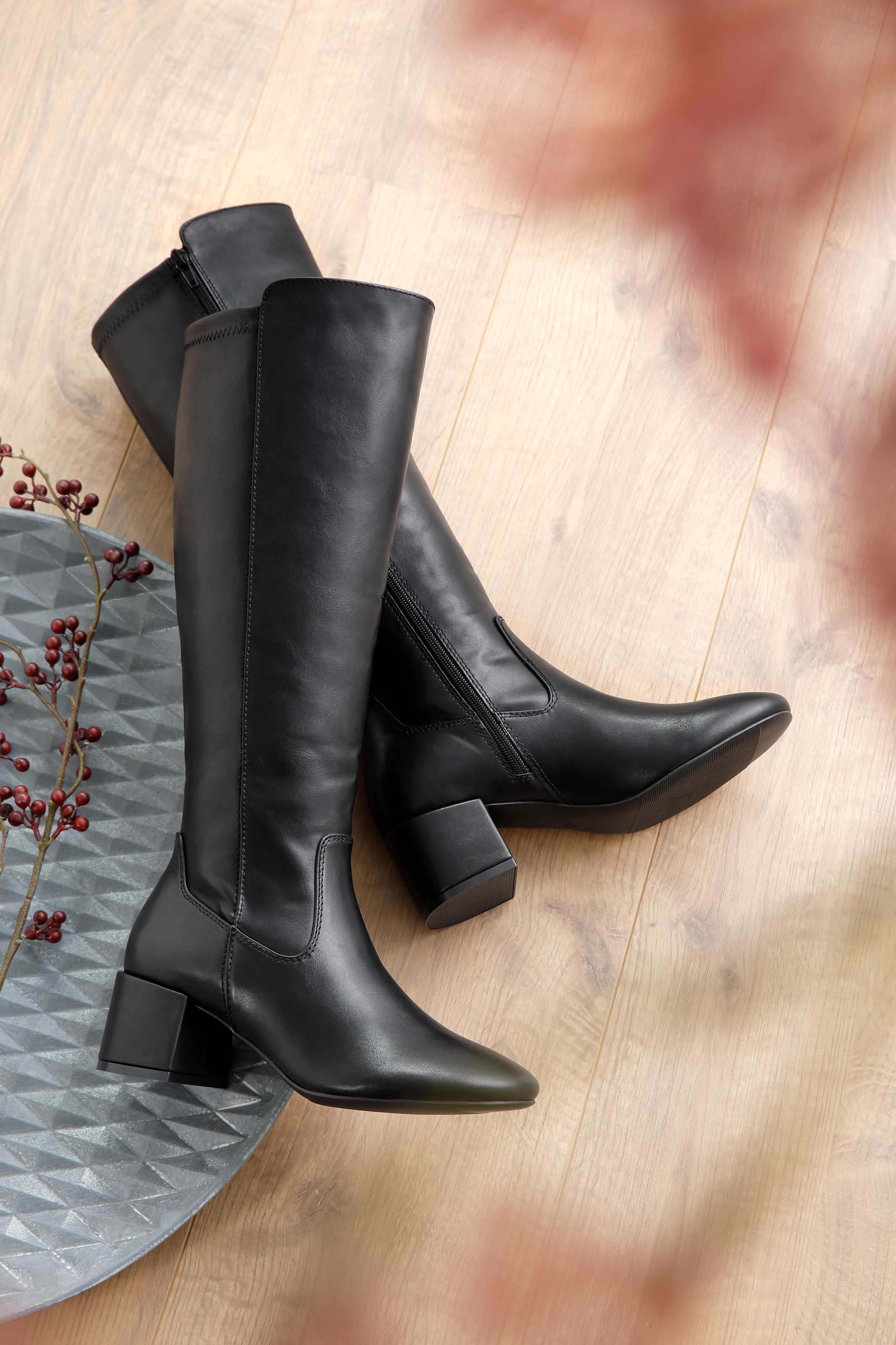 Aniston SHOES Stiefel, Stretchstiefel mit Innen-Reißverschluss - NEUE KOLLEKTION
