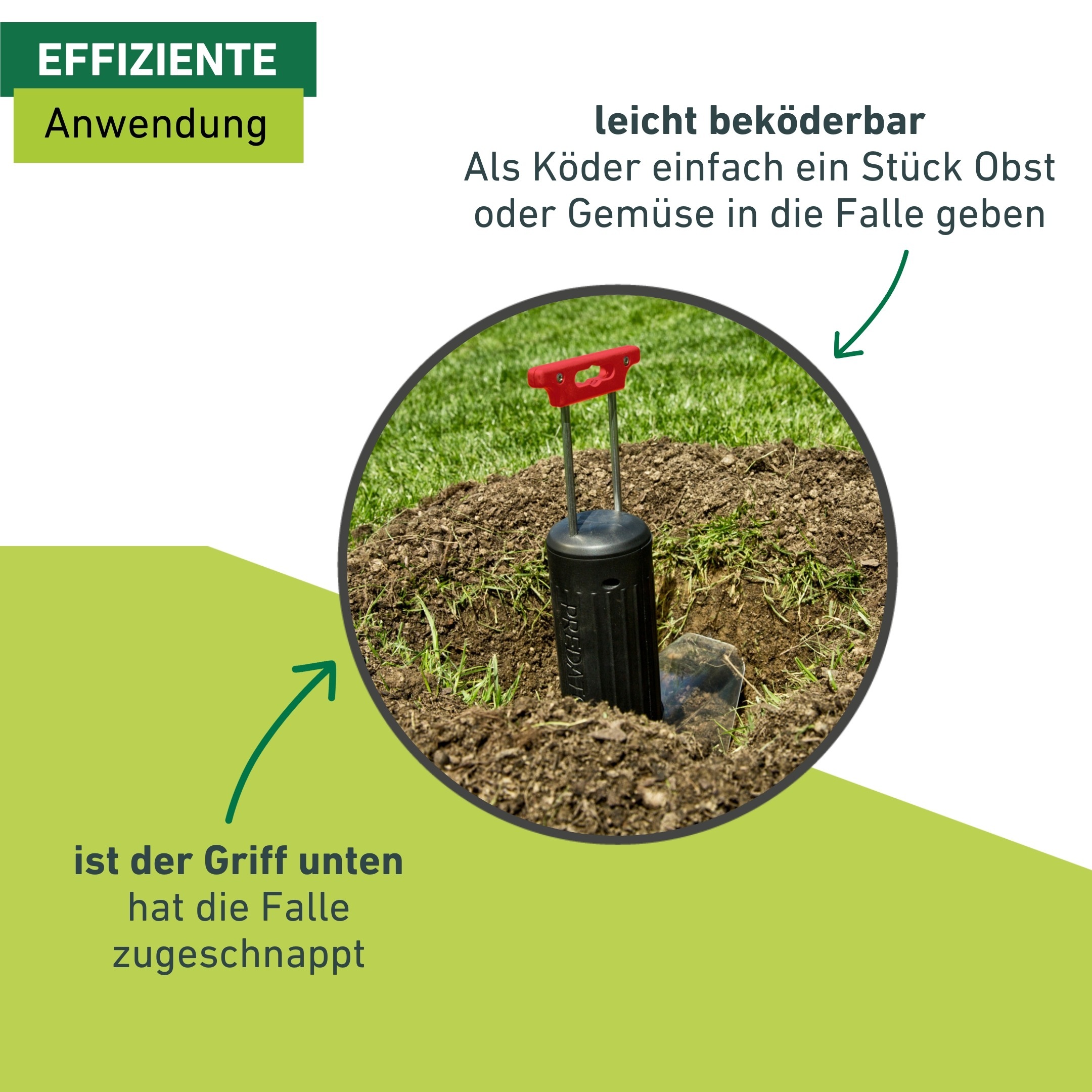 Windhager Schlagfalle »Wühlmausfalle Predator, wiederverwendbare Lebendfalle« Wühlmausbekämpfung robust und langlebig, schwarz