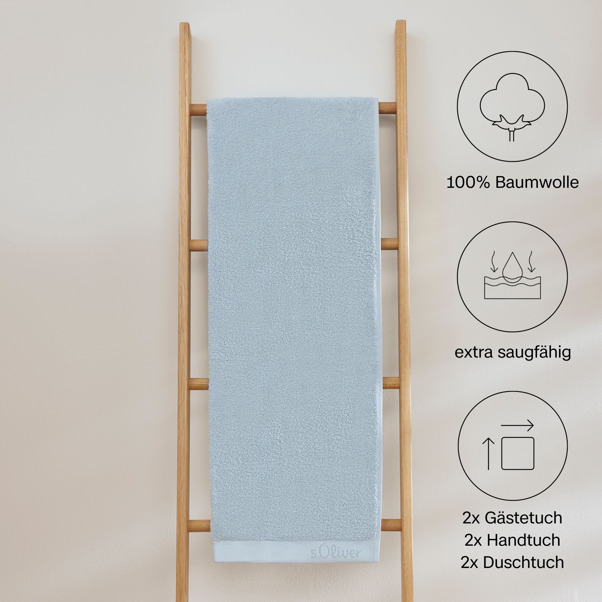 s.Oliver Handtuch Set »s.Oliver, Premium Qualität, 600 gr/m²«, (Set, 6 St., günstig online kaufen