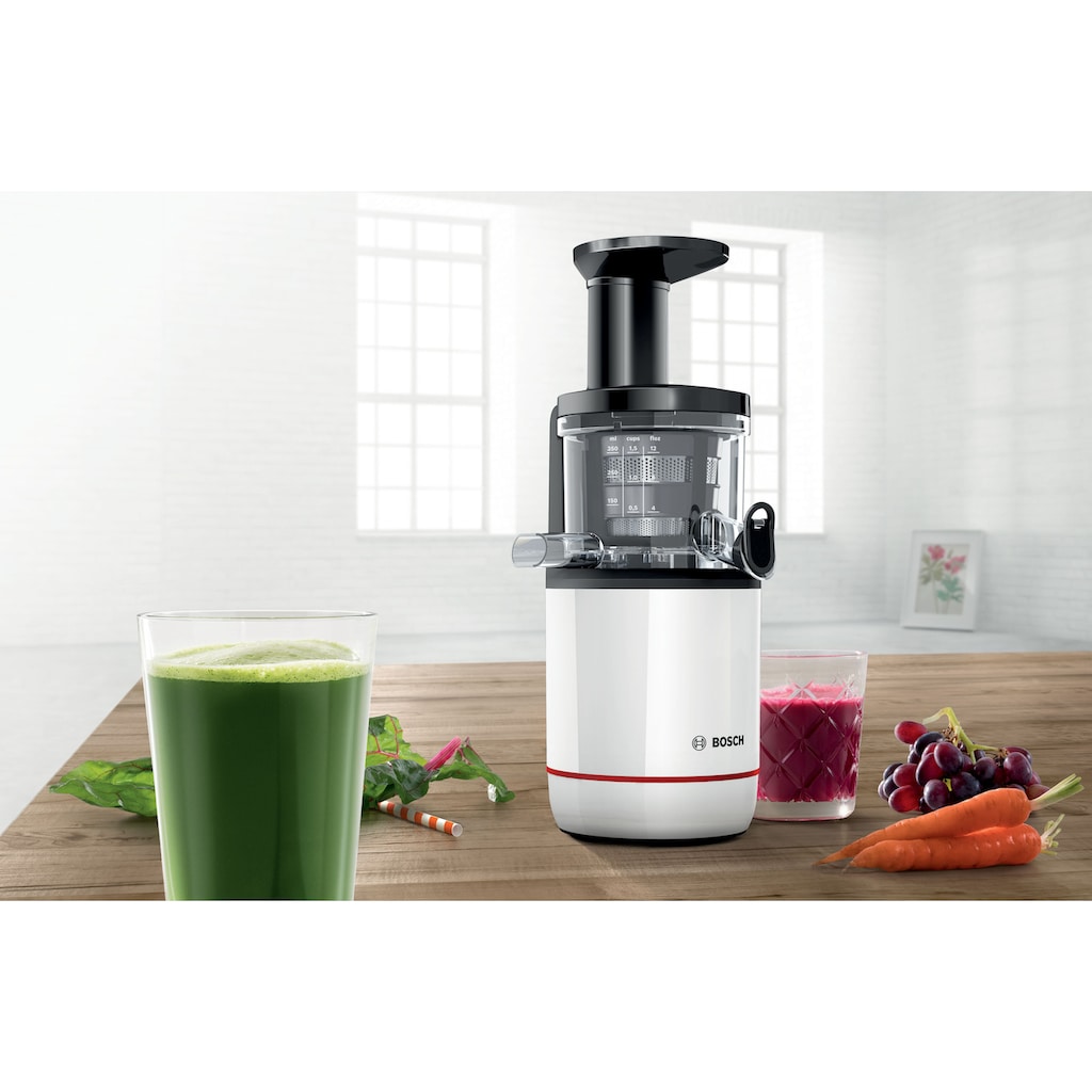 BOSCH Slow Juicer »MESM500W«, 150 W, für hartes Obst und Gemüse, sehr leise, leichte Reinigung