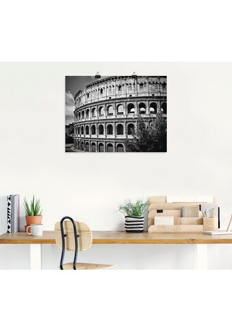 Artland Wandbild »Rom Kolosseum Monochrom«, Rom, (1 St.), in vielen Größen &... kaufen