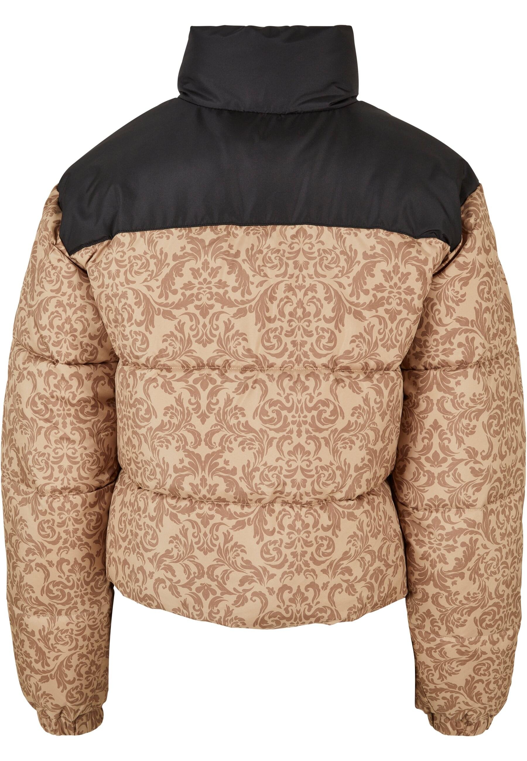 URBAN CLASSICS Winterjacke »Urban Classics Damen Ladies AOP Retro Puffer Jacket« 1 Stk. tlg. ohne Kapuze