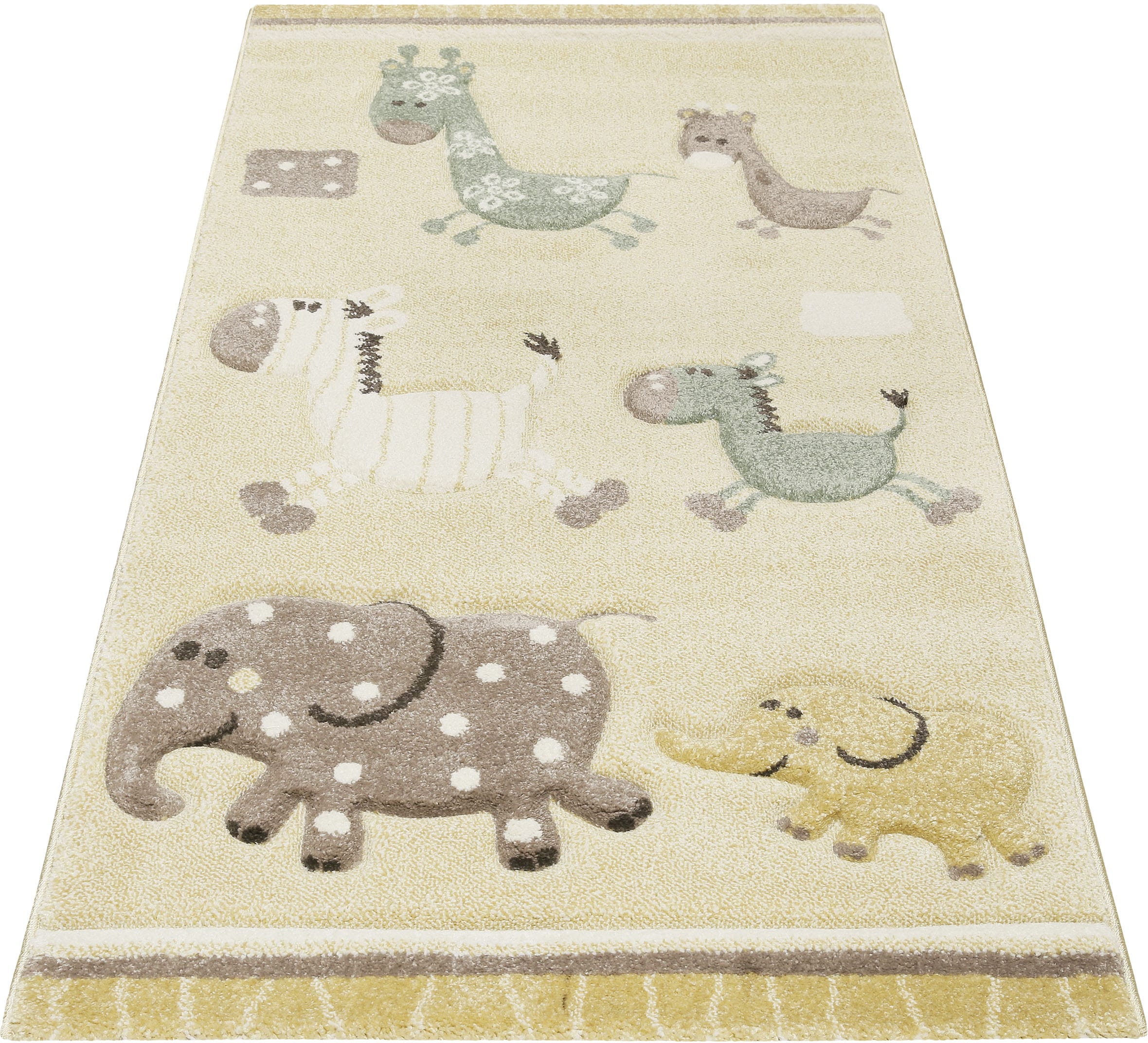 Esprit Kinderteppich »Kids Lucky Zoo 2.0, ESP-24323«, rechteckig, 13 mm Höh günstig online kaufen