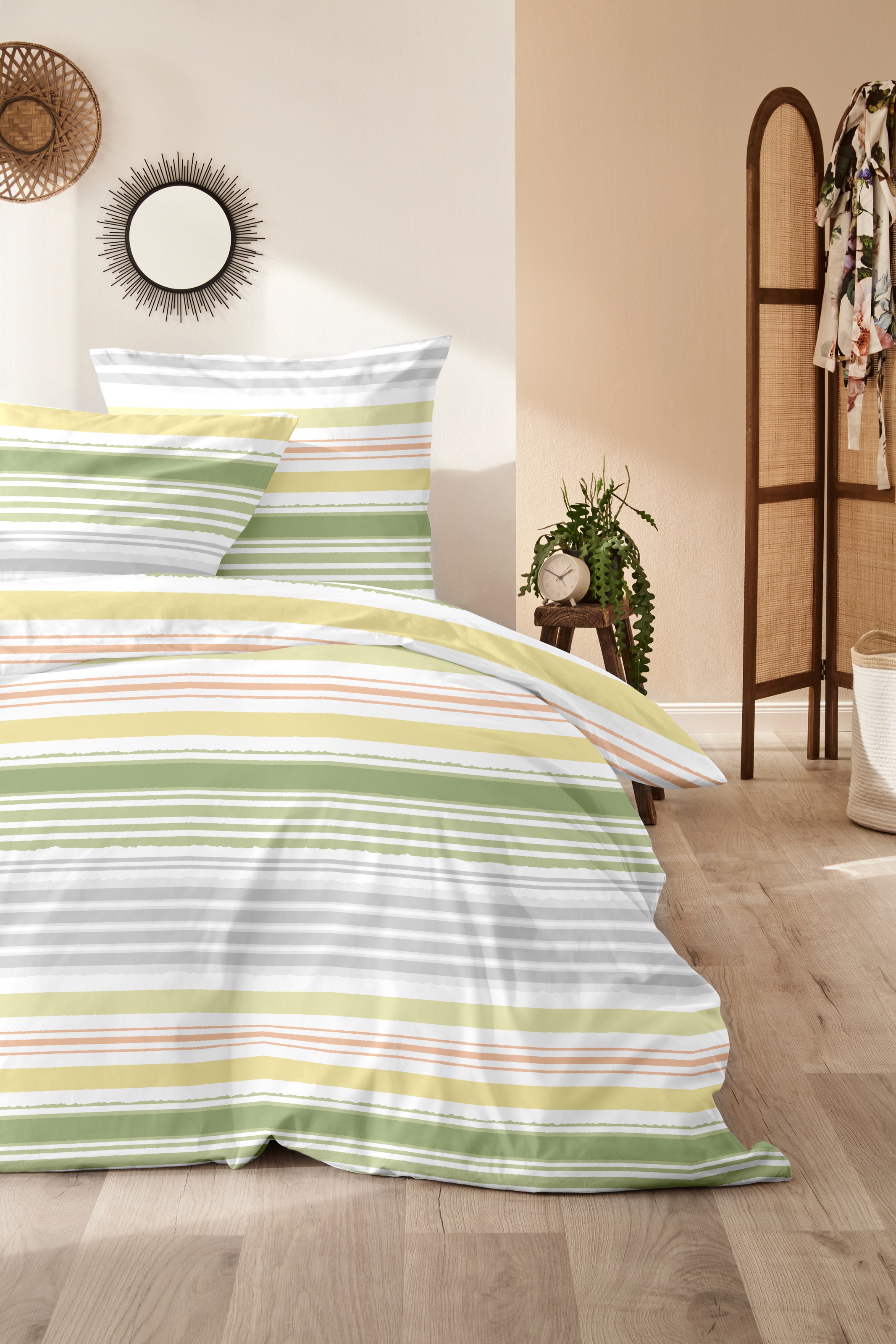 Primera Bettwäsche »Renforce-Bettwäsche Fresh stripe«, mit Streifen günstig online kaufen