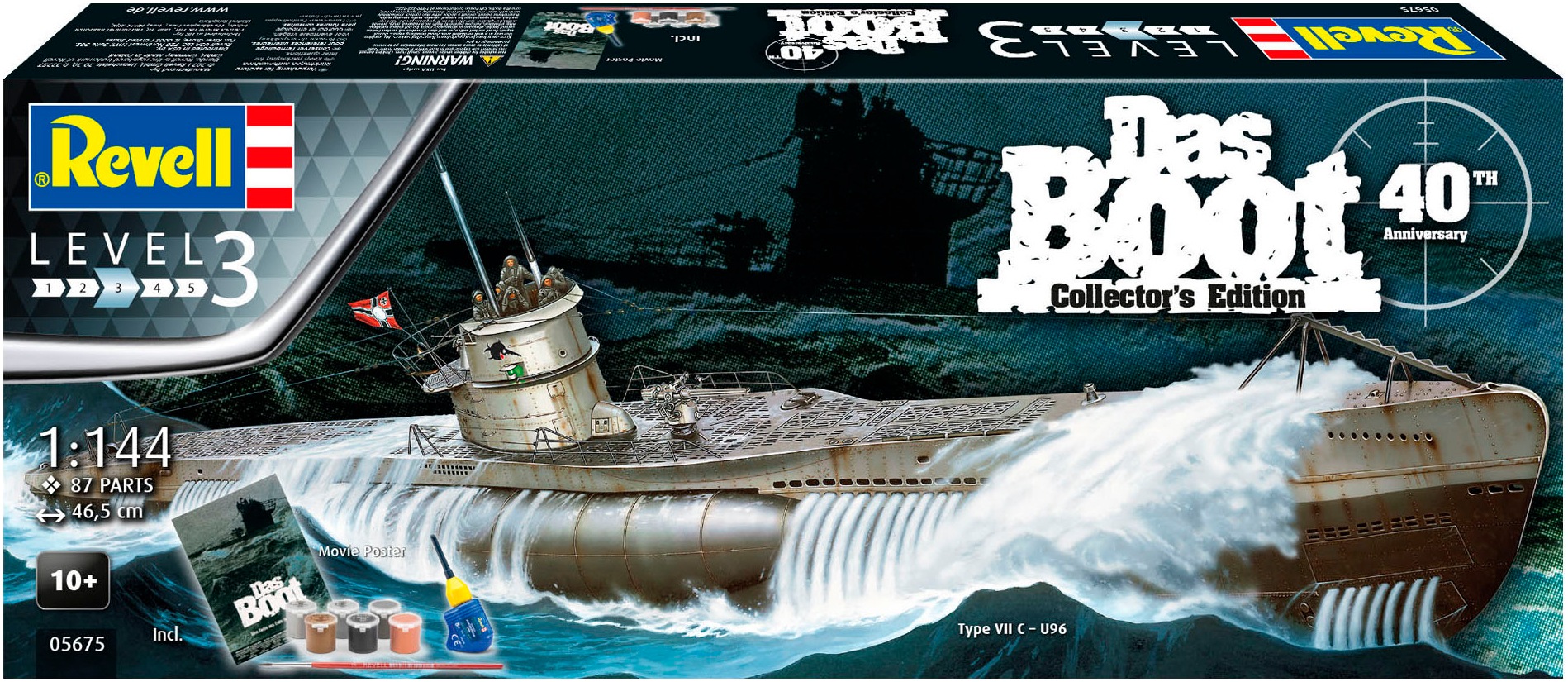 Revell® Modellbausatz »Geschenkset zum Film Das Boot« 1:144 Made in Europe