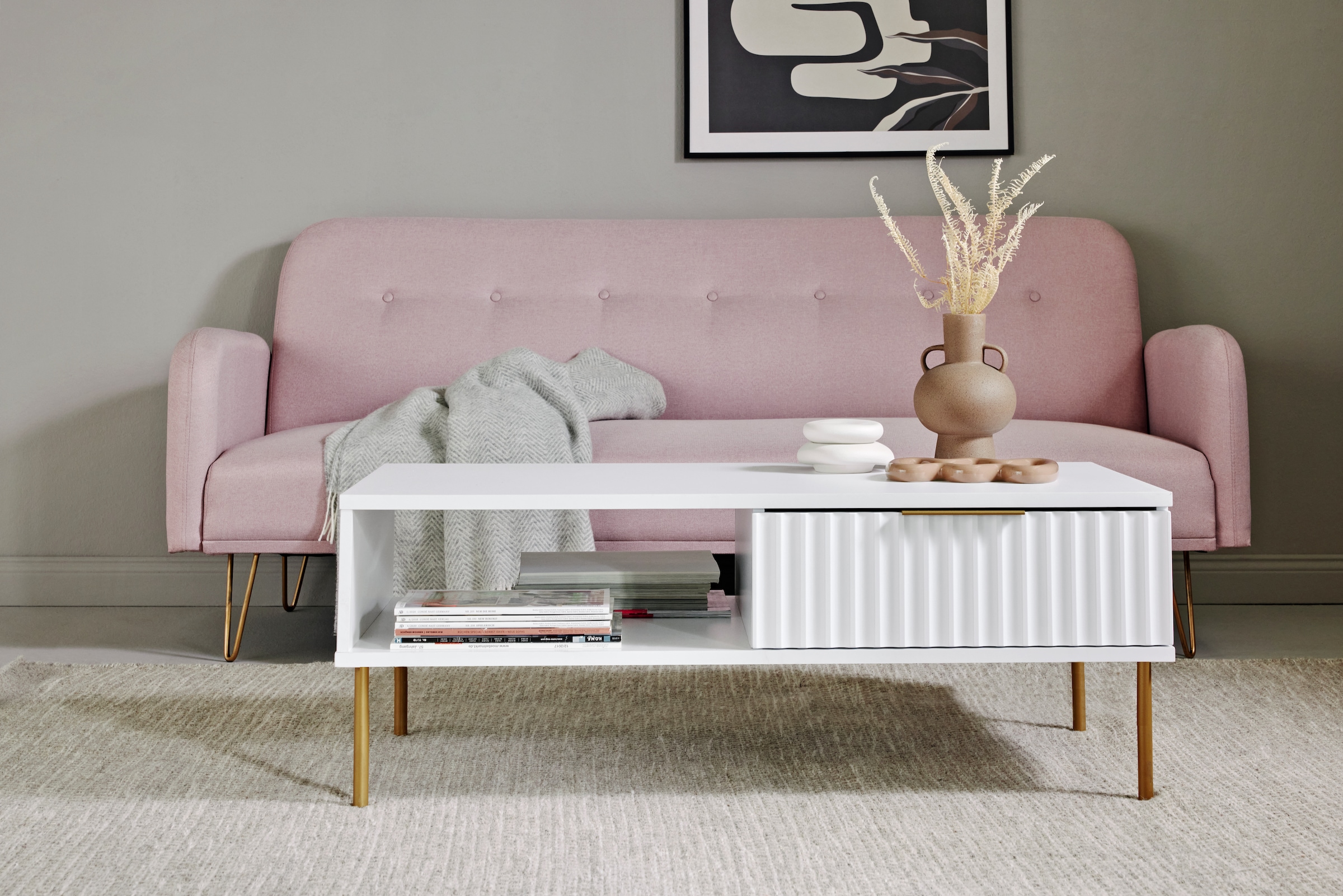 Jahnke Couchtisch »CARVE COFFEE SK« 1 Stk. tlg. Couchtisch mit Schublade un günstig online kaufen