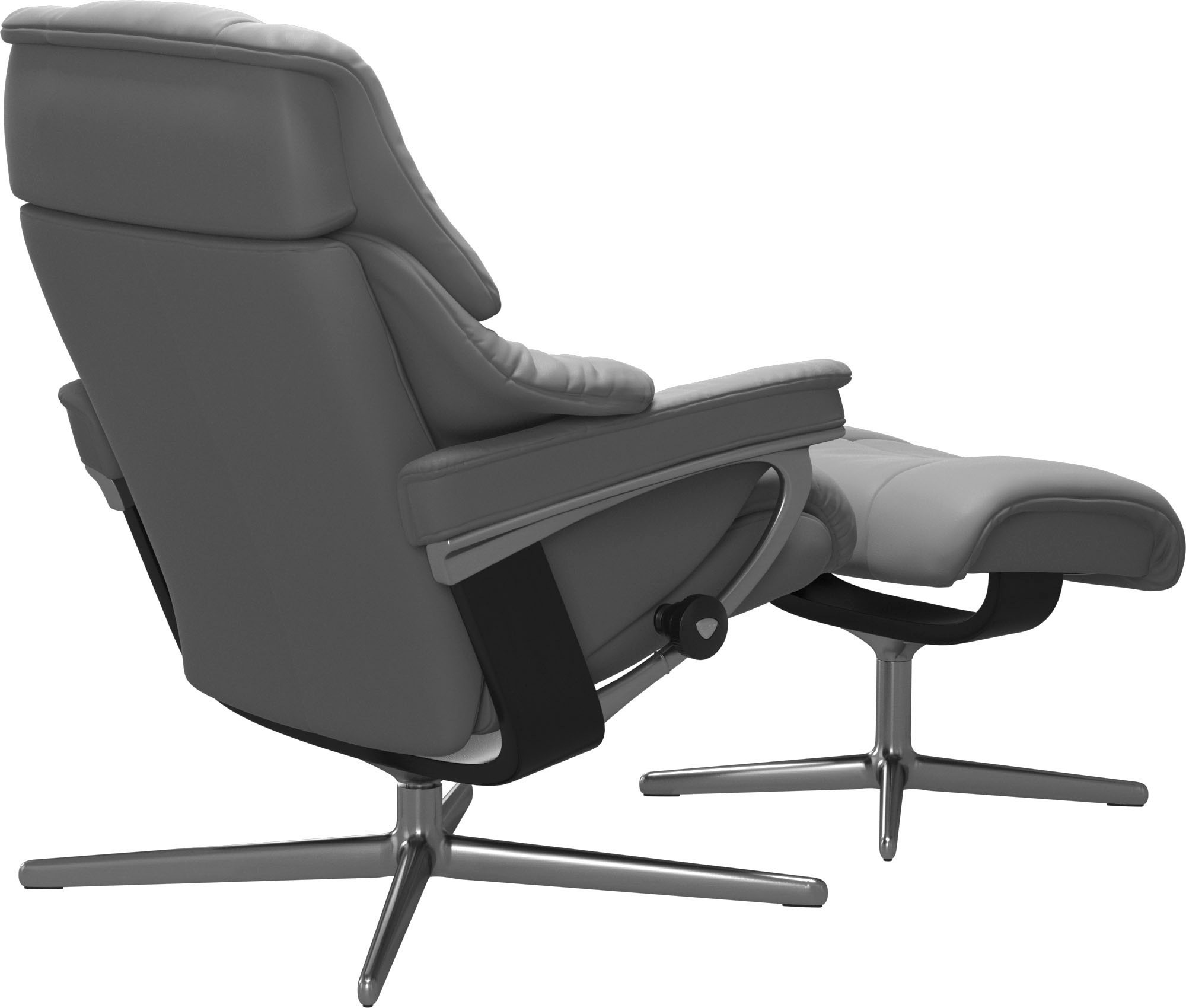 Stressless® Fußhocker »Reno« mit Cross Base, Größe S, M & L, Holzakzent Schwarz