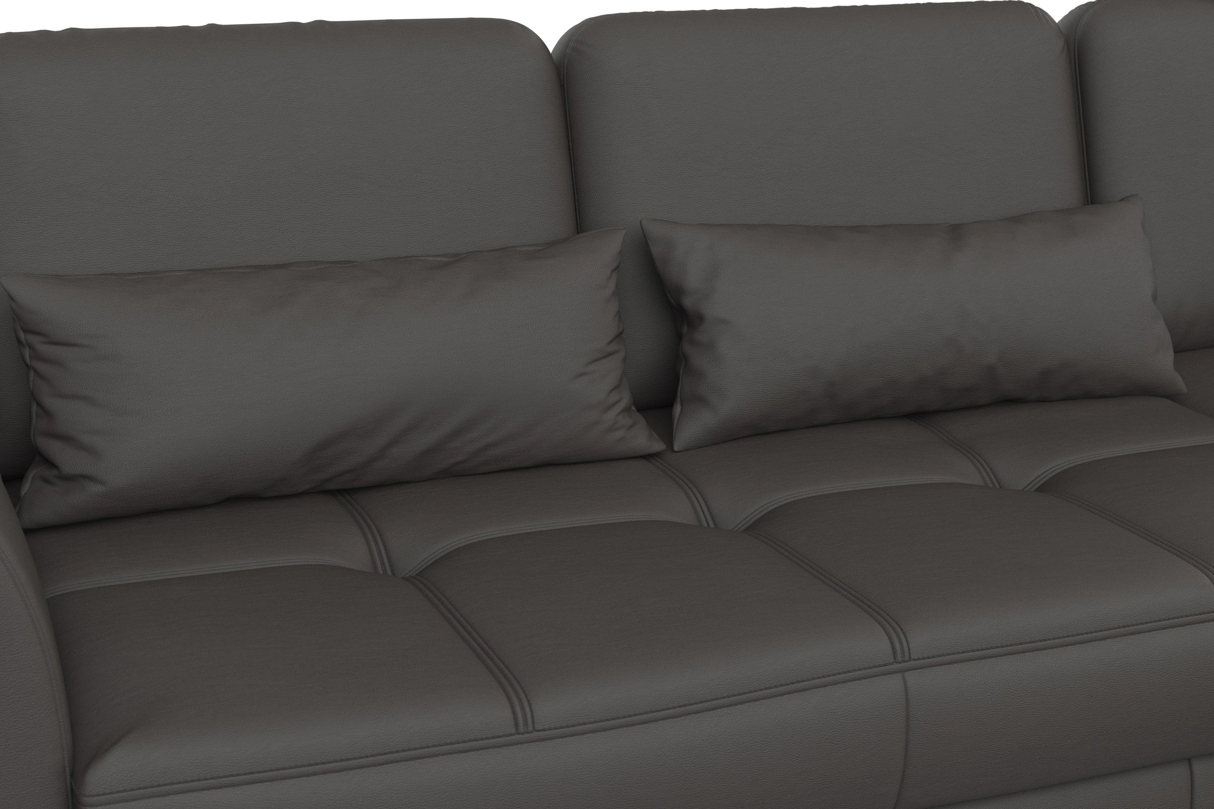 sit&more Ecksofa »Bendigo L-Form«, inklusive Sitztiefenverstellung, Bodenfreiheit 12 cm, in 2 Fußfarben