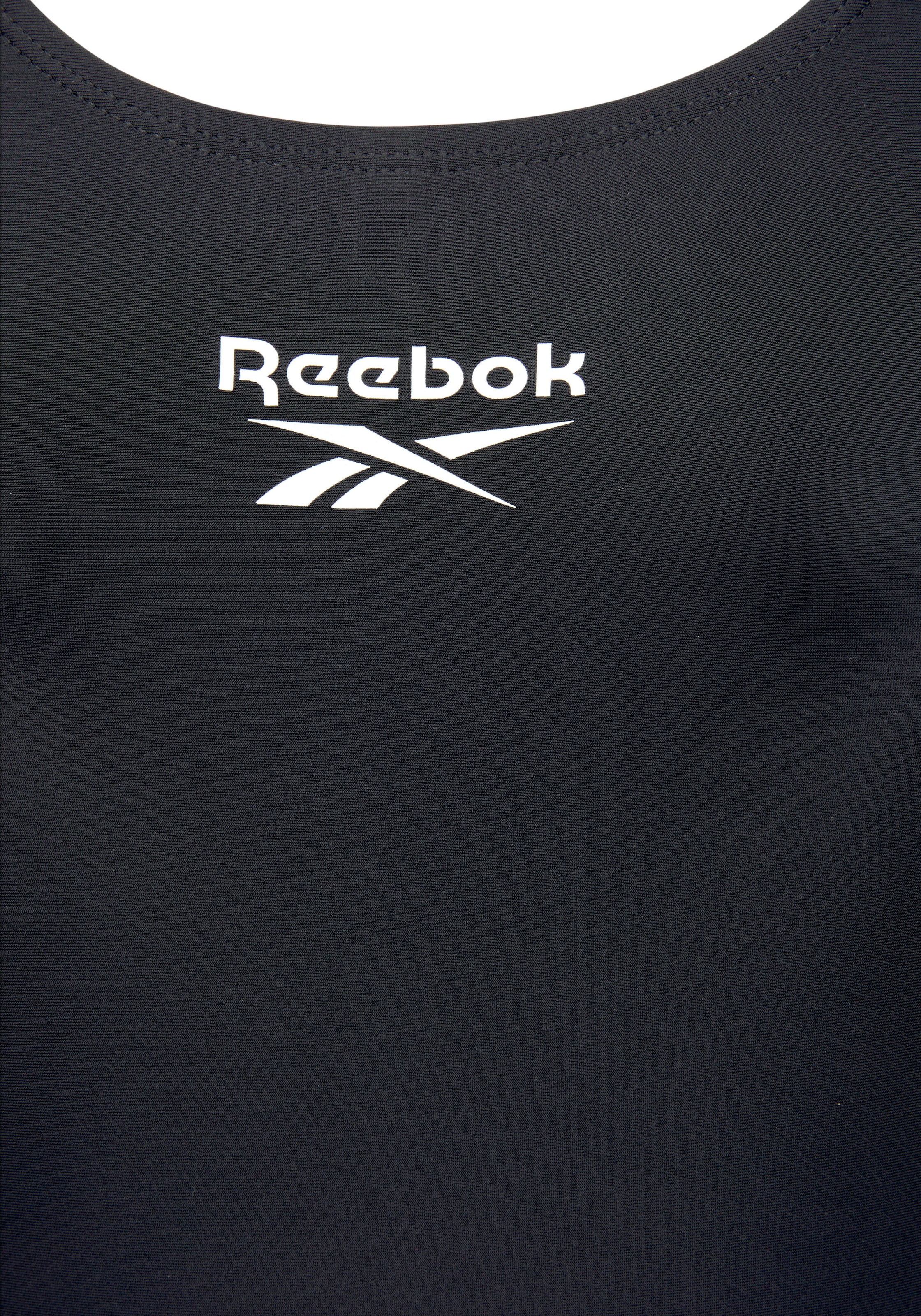 Reebok Badeanzug »"Adelia"« Racer-Back Cut Out, sportlich, schlicht, bequem, Logo vorne