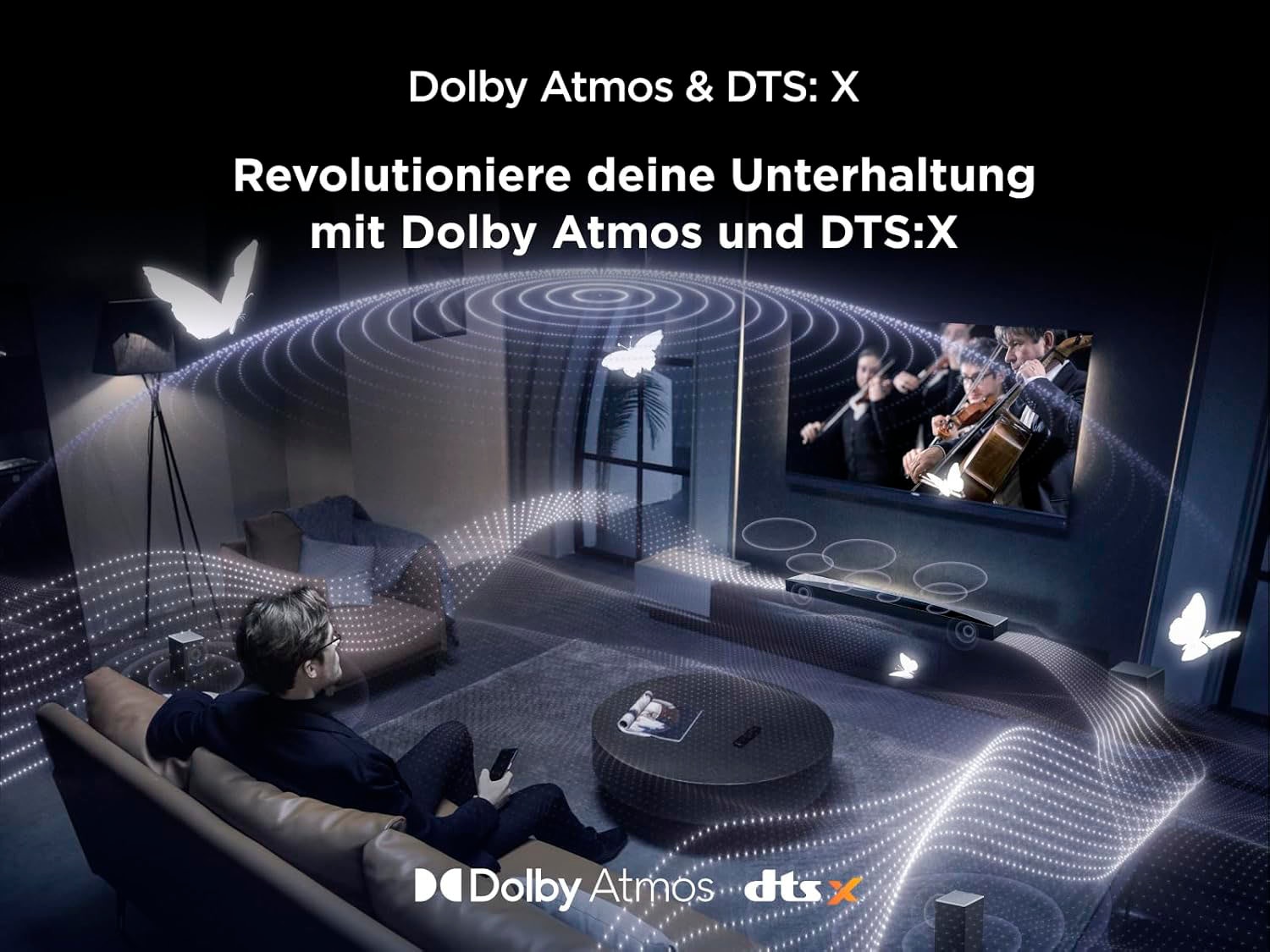 TCL Soundbar »Q85H Pro« 7.1.4 (Bluetooth | WLAN (WiFi) Bassregelung | Lautstärkeregelung | Pairing 860 W)