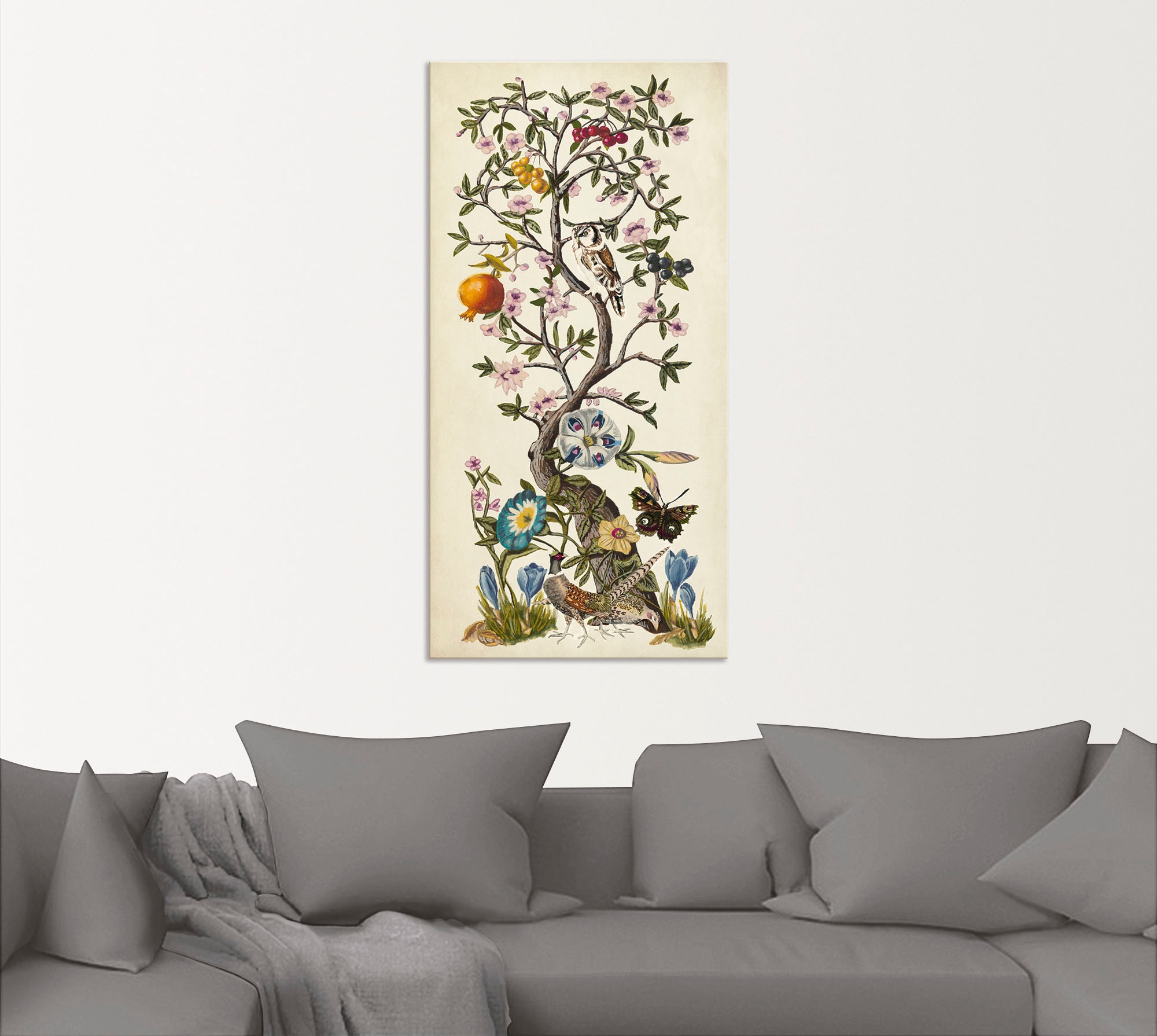 Artland Wandbild »Chinoiserie Natur I«, Pflanzen, (1 St.), als Alubild, Out günstig online kaufen