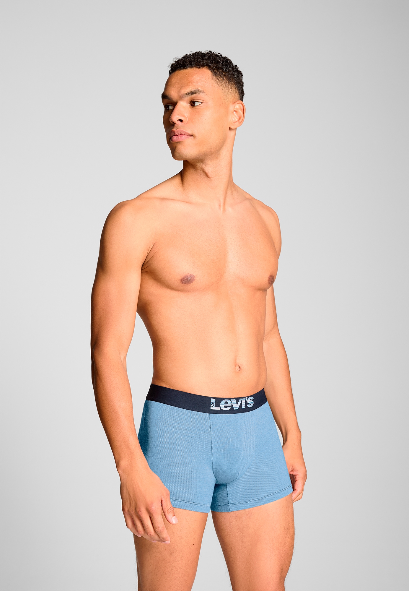 Levi's® Boxershorts »LEVIS MEN OPT ILL BOXER BRIEF ORG CO 2P«, (2er Pack), mit breitem Logobund
