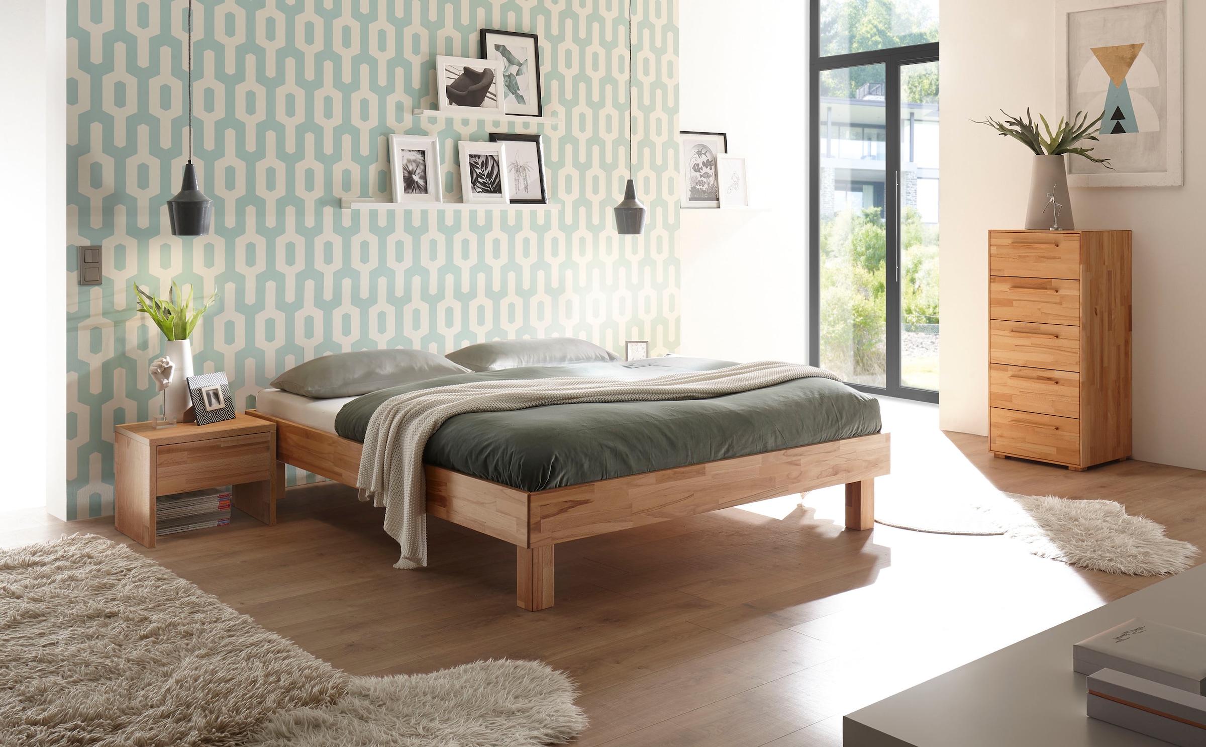 HASENA Holzbett »Rapallo« Fußhöhe 25 cm