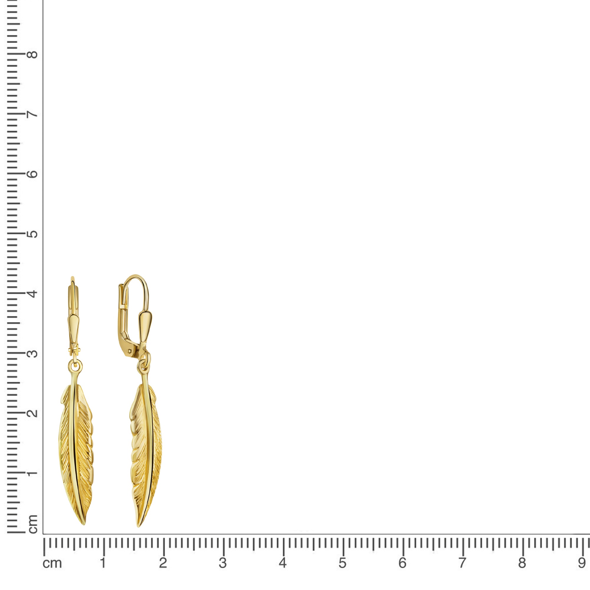 Vivance Paar Ohrhänger »375/- Gelbgold bicolor glanz«