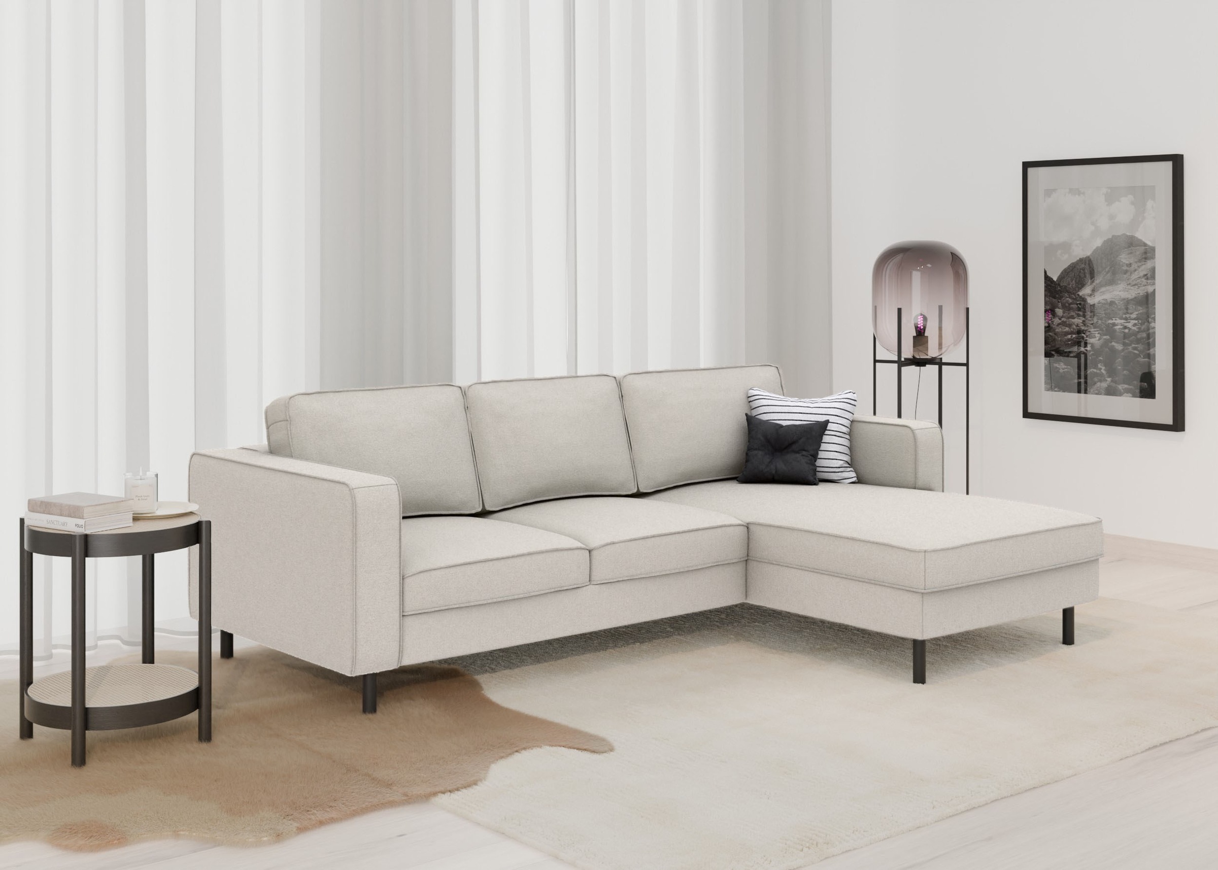 TRENDMANUFAKTUR Ecksofa »Watkins, Couch wahlweise mit Schlaffunktion & Bett günstig online kaufen