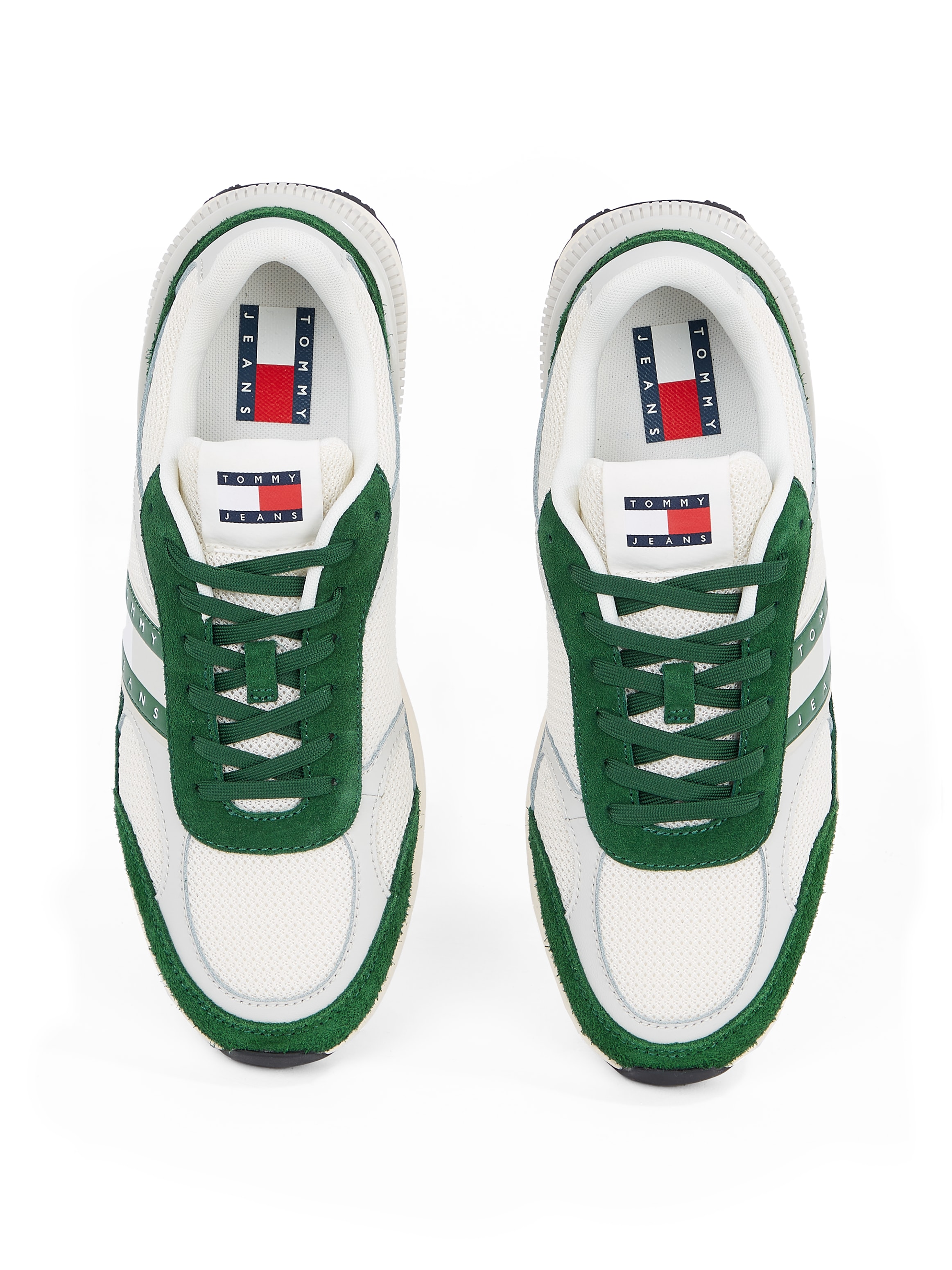 Tommy Jeans Sneaker »TJM TECHNICAL RUNNER ESS«, Freizeitschuh, Halbschuh, Schnürschuh mit gepolstertem Schaftrand