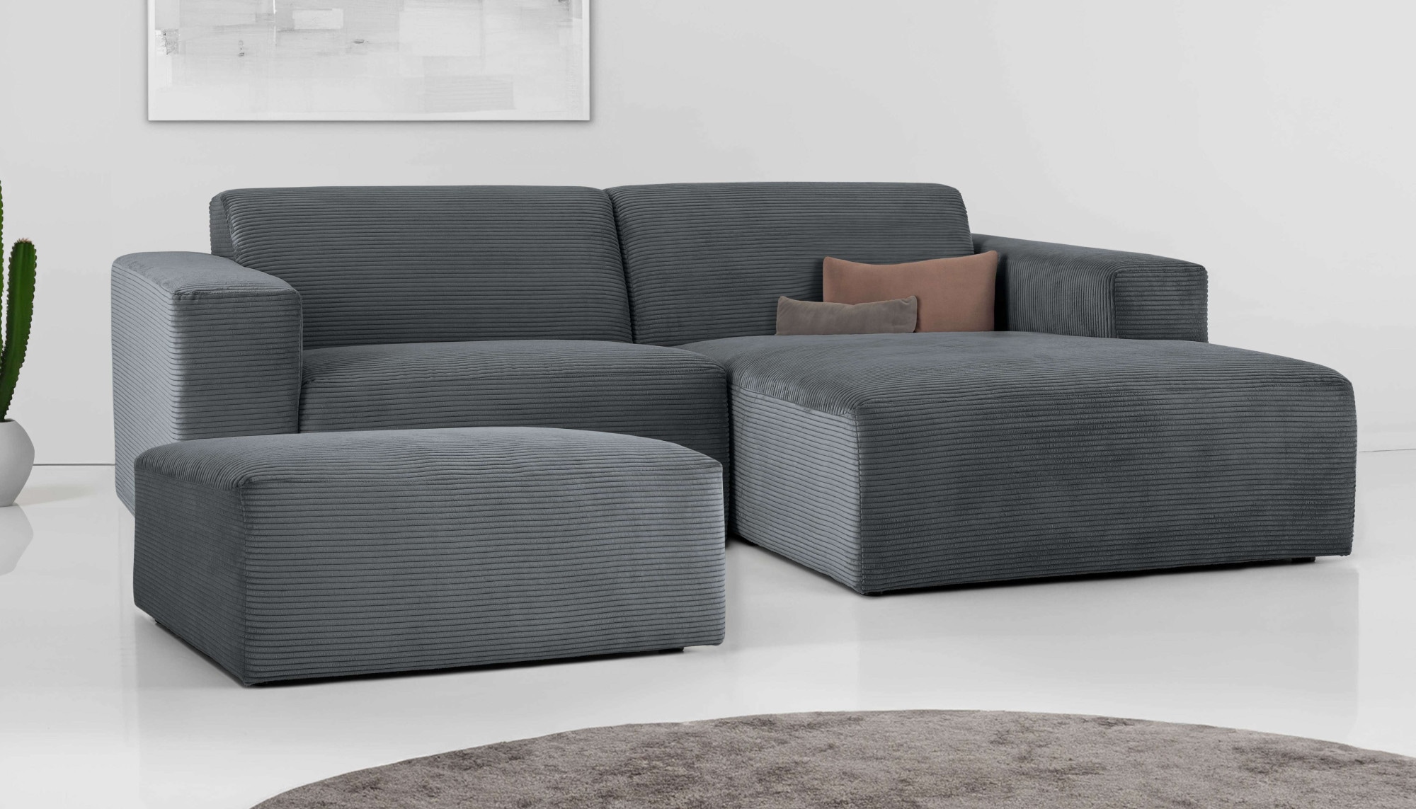 INOSIGN Ecksofa »Koa,228cm, L-Form, Modulsofa, Webstoff, Cord«, Designsofa, günstig online kaufen