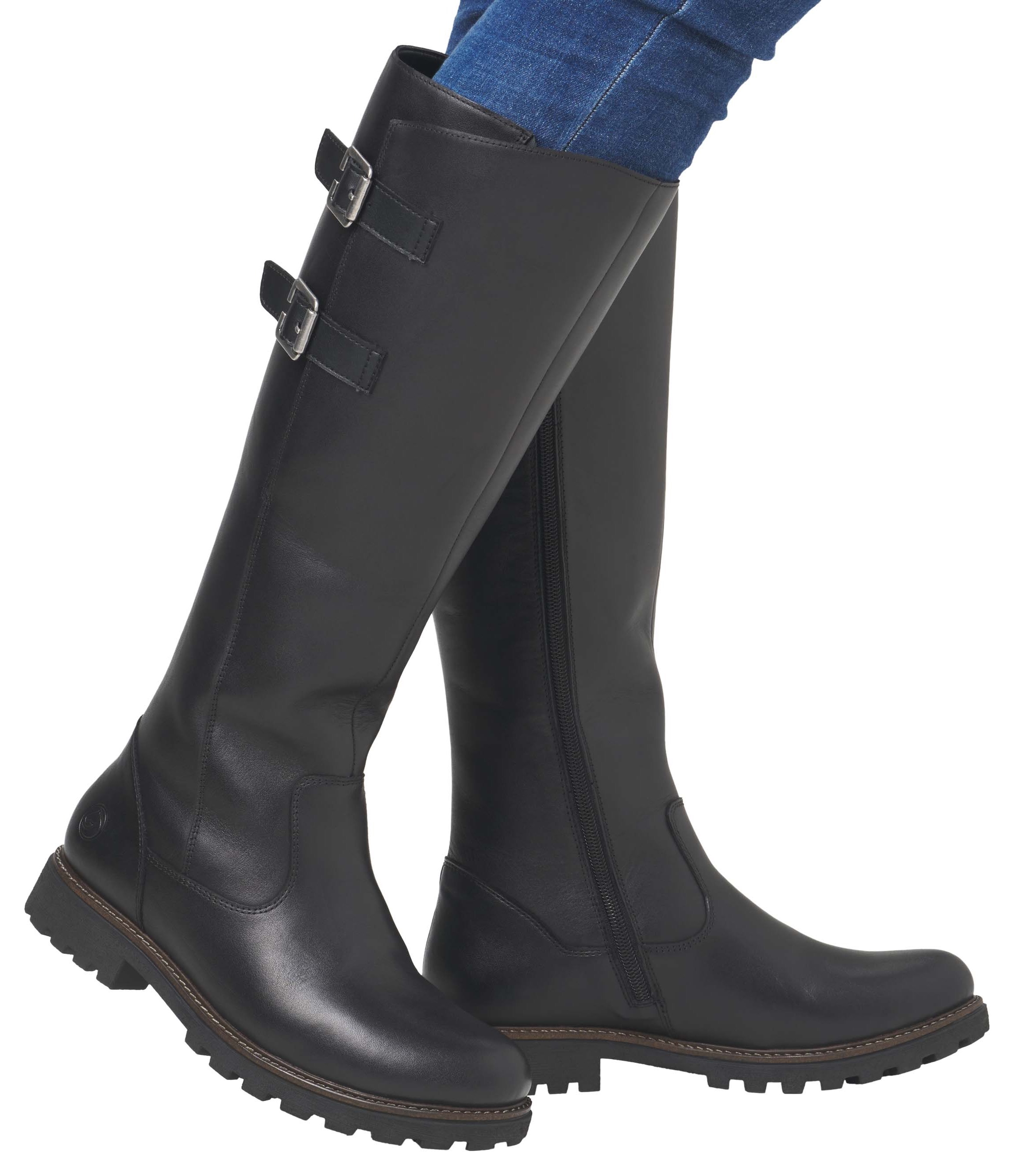 Remonte Winterstiefel, Blockabsatz, Stiefel, Langschaftstiefel mit Innenreißverschluss