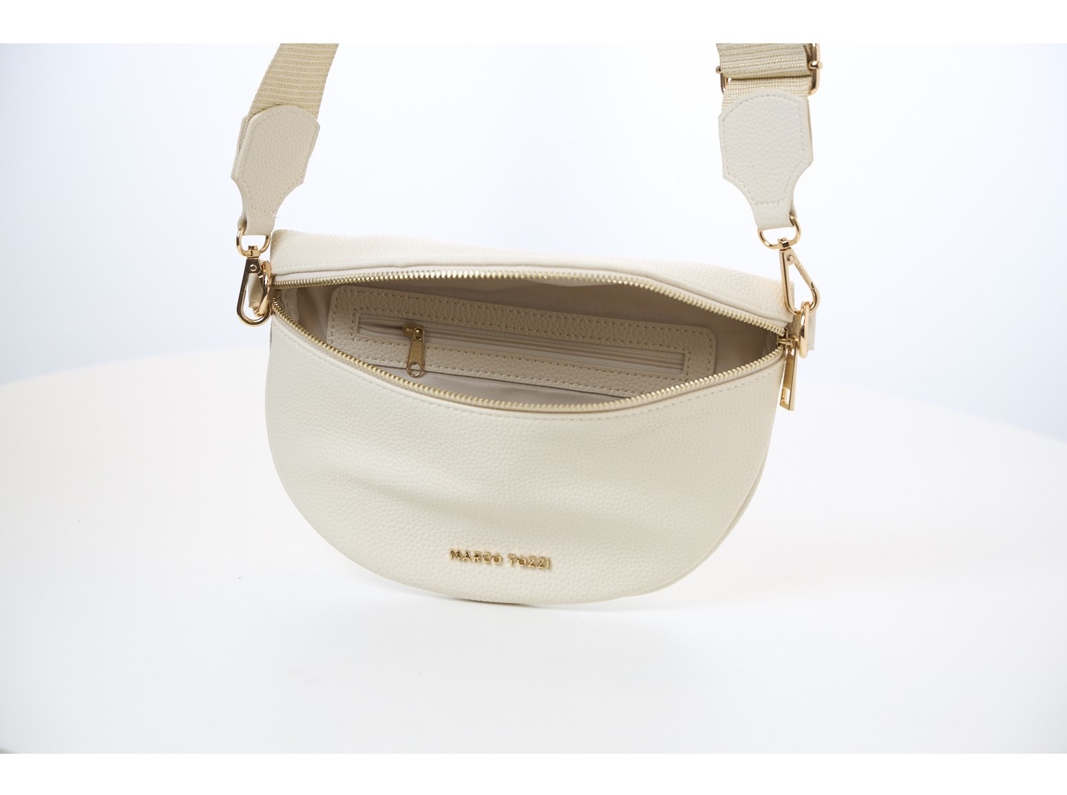 MARCO TOZZI Bauchtasche, Damen Mini Bag, Umhängetasche, Gürteltasche mit Logoschriftzug