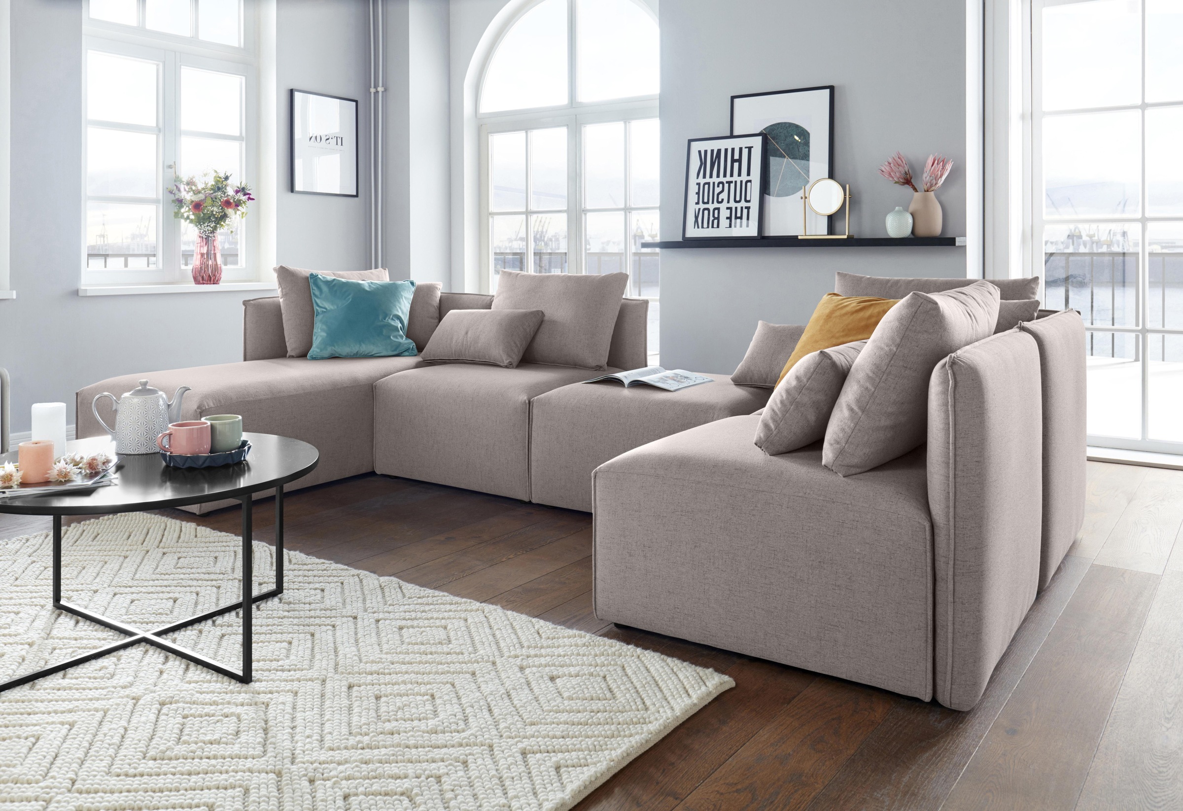 OTTO home Wohnlandschaft »Nöre U-Form« 5 Teile, in vielen Bezugsqualitäten günstig online kaufen