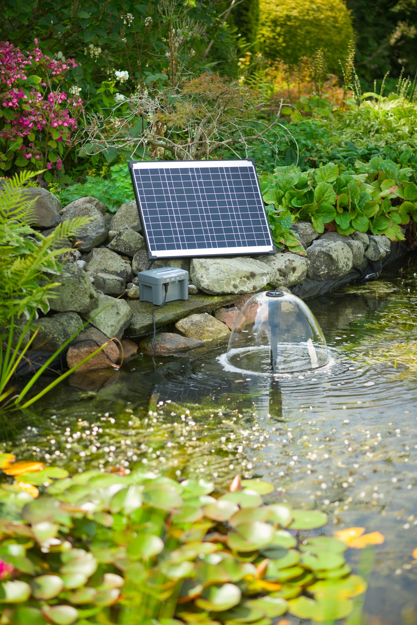 Ubbink Springbrunnenpumpe »SolarMax 2500 Accu inkl. PowerControl«, Hybrid-Funktion