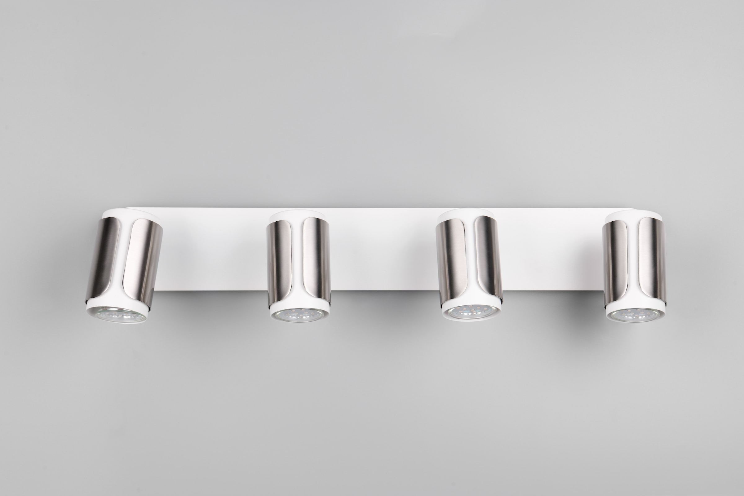 TRIO Leuchten Deckenstrahler »GILLAN, Spot 4-flammig, exkl 4x GU10 max 10W, 60x16x12 cm (B/H/T)«, 4 flammig, Leuchtmittel GU10 | Leuchtmittel wechselbar, als Wandstrahler oder Deckenstrahler montierbar, Spots schwenkbar