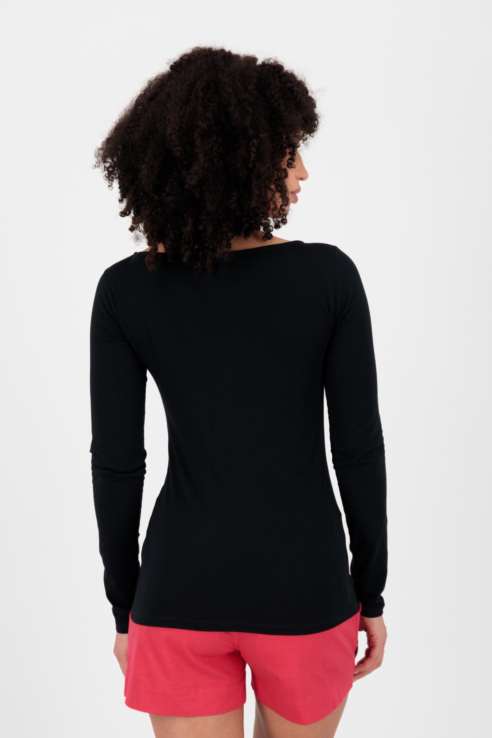 Alife & Kickin Langarmshirt »Damen FinjaAK A«, Einfarbiges Longsleeve mit Rundhalsausschnitt, figurnahe Passform