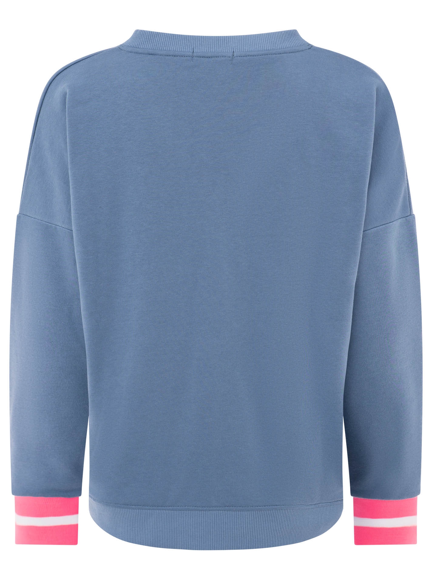 Zwillingsherz Hoodie »"Positive Mind"«, neonfarbenen Bündchen, V-Ausschnitt, Seitenschlitze, Langarm
