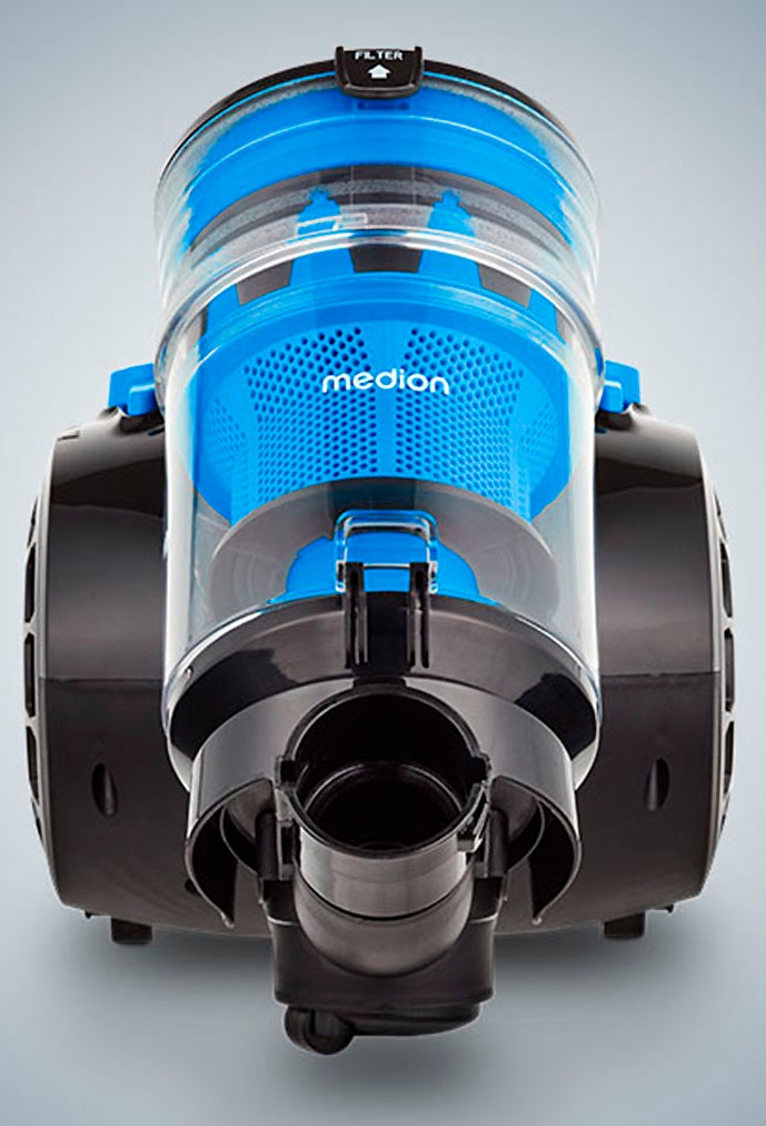 Medion® Bodenstaubsauger »P2000 (MD 11905), 21,5 kPa Saugleistung, 2L, Multizyklon-Technologie«, 700 W, beutellos, 5,2 Meter Kabellänge, HEPA 13 Filter, 72 dB, integriertes Zubehör