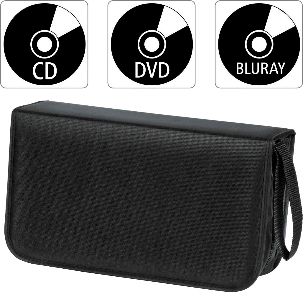 Hama DVD-Hülle »CD Tasche, mit Hüllen zur Aufbewahrung von 120 CDs, DVDs und Blue-Rays«