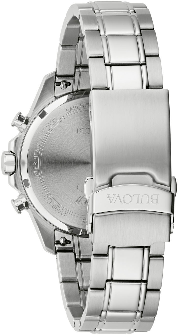 Bulova Chronograph »Marine Star Series B« Quarzuhr, Armbanduhr, Herrenuhr, Edelstahlarmband, analog
