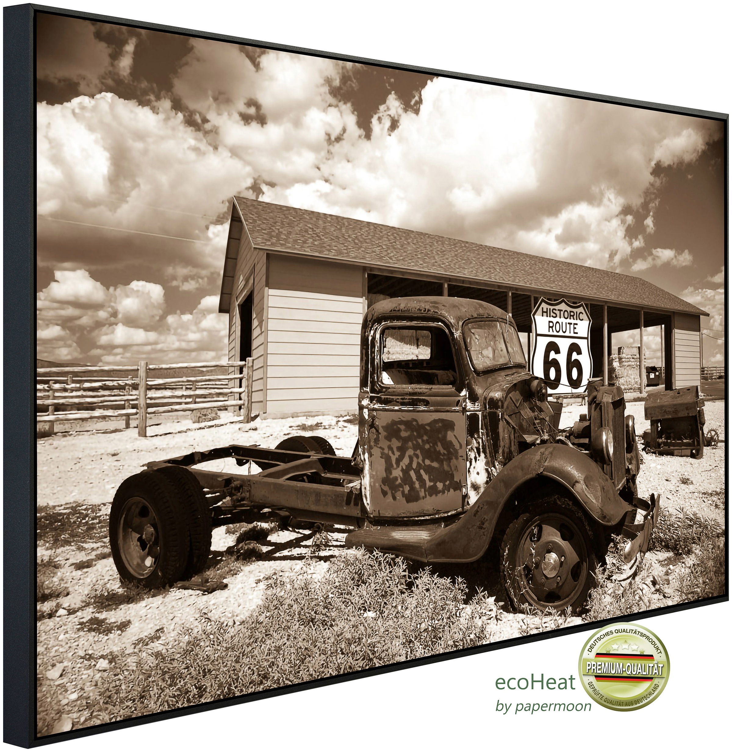 Papermoon Infrarotheizung »Rosty Truck«, sehr angenehme Strahlungswärme günstig online kaufen