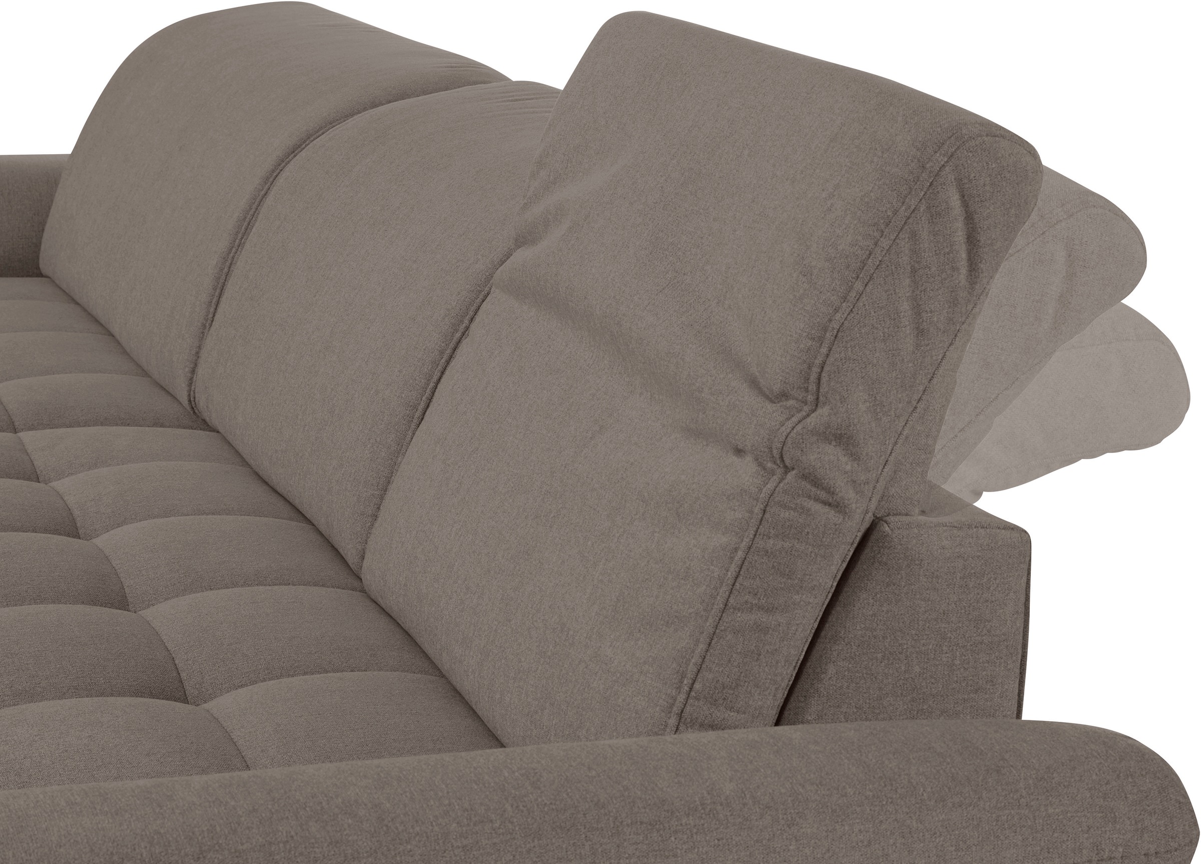 INOSIGN Ecksofa »Fresh L-Form«, Federkern, wahlweise Kopfteilverstellung und motorischer Vorziehsitz