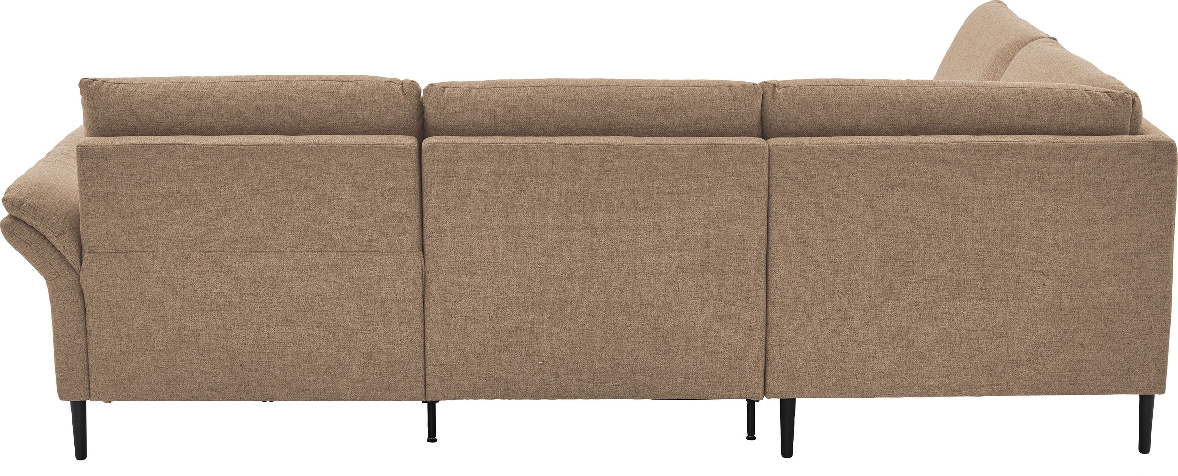 Places of Style Ecksofa »Sarsina: mit Tonnentaschen-Federkern, perfekt zum Entspannen L-Form«, inklusive 2 motorischen Relaxfunktionen mit Herz-Waage-Beschlag