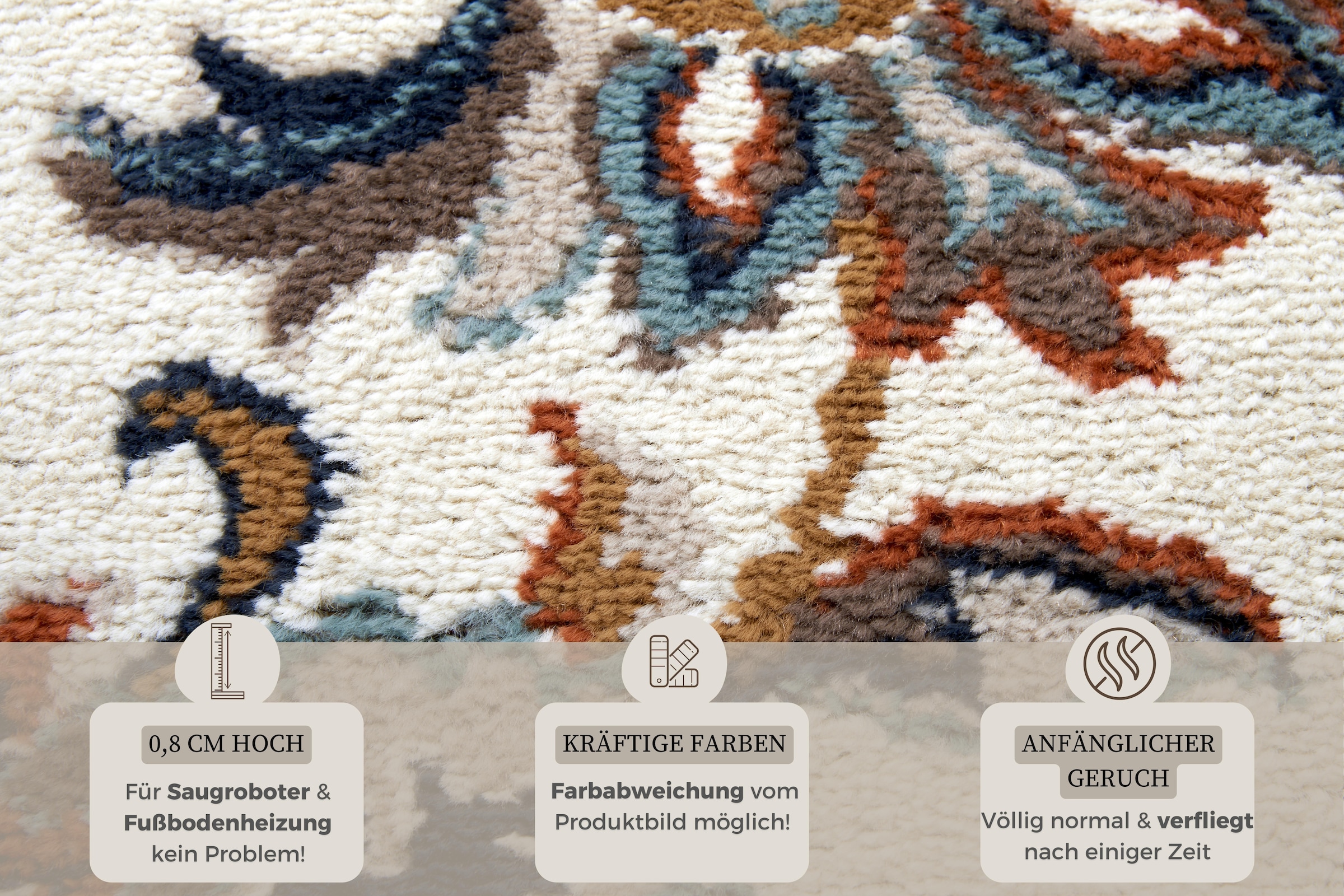 HANSE Home Teppich »Caracci«, rechteckig, 8 mm Höhe, Läufer, Orientalisch, Kurzflor, Wohnzimmer, Schlafzimmer, Esszimmer
