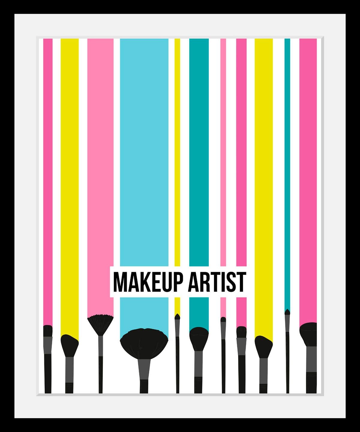 queence Bild »Makeup Artist«, Schriftzüge-Schriftzug-Fashion-Kunst, HD Prem günstig online kaufen