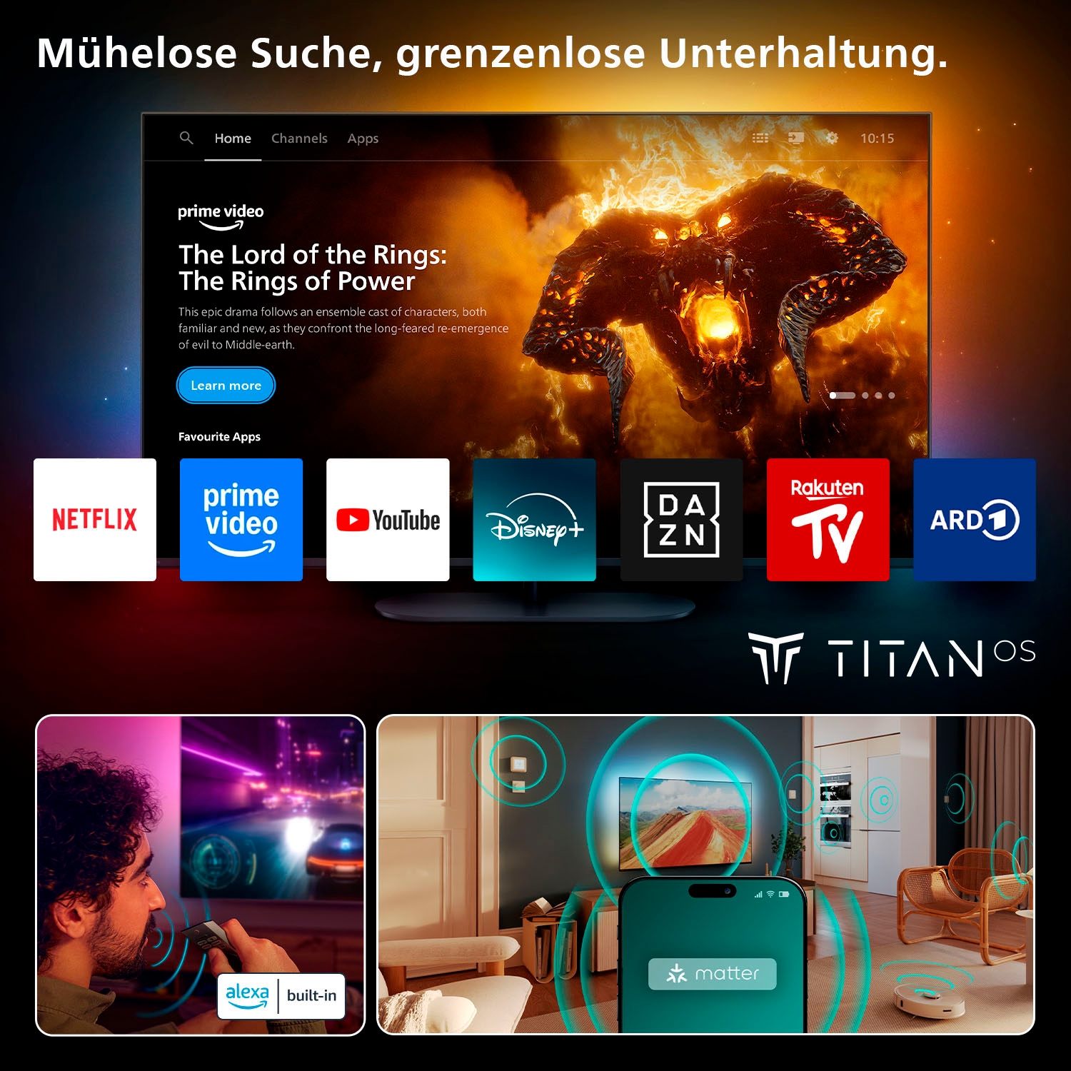Philips OLED-Fernseher »48OLED760/12«, 4K Ultra HD, Smart-TV