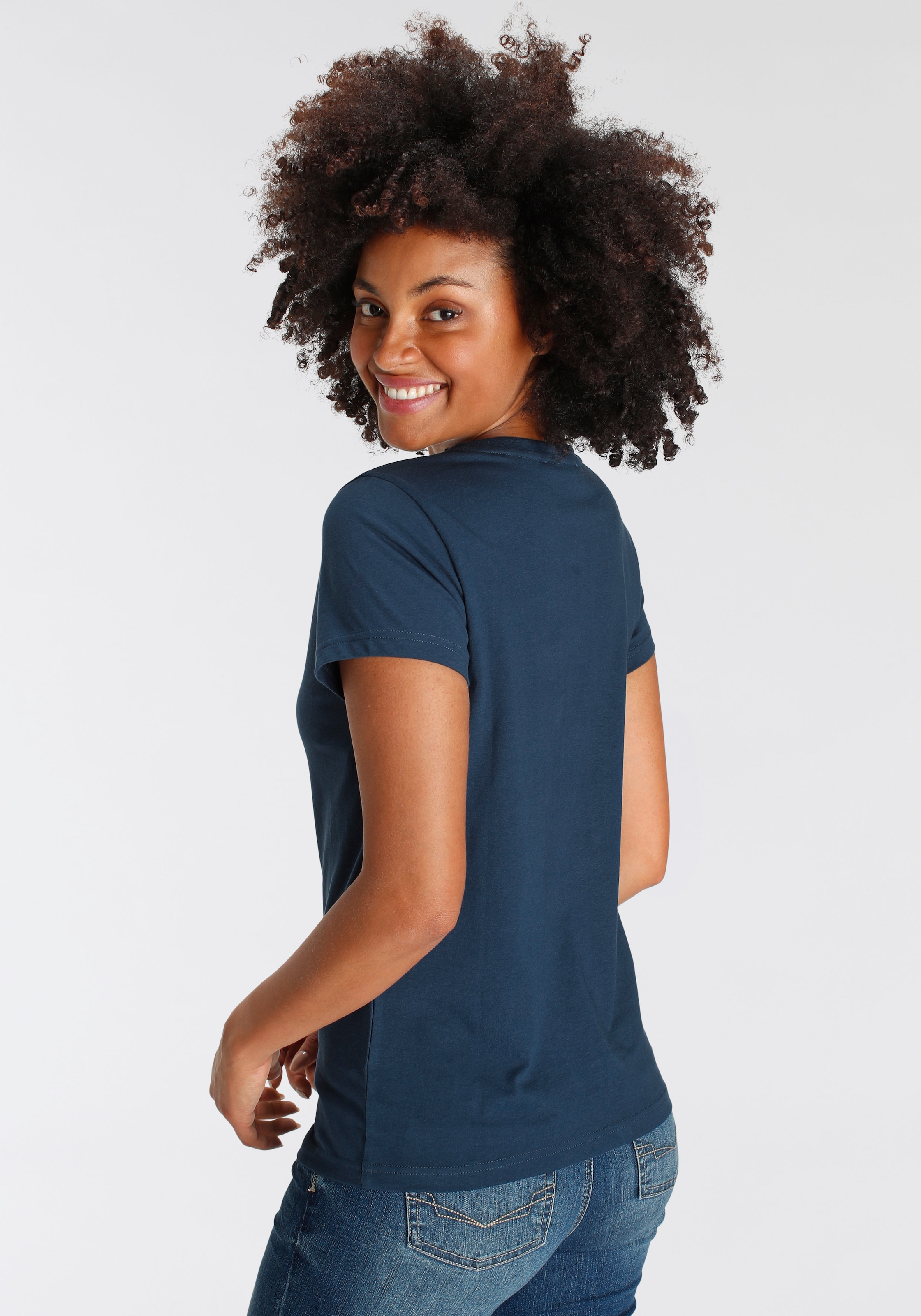 H.I.S T-Shirt bedruckt,  für die Freizeit,  aus Baumwolle