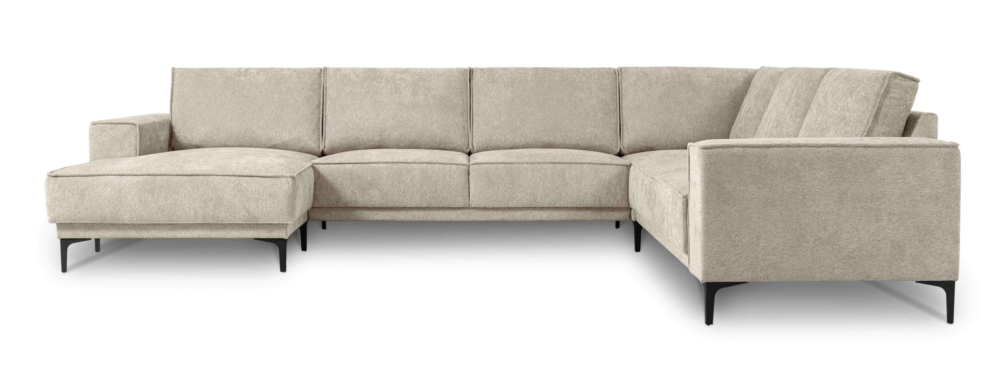 Places of Style Wohnlandschaft »XXL Sofa Oland, Struktur, Flachgewebe, Luxu günstig online kaufen