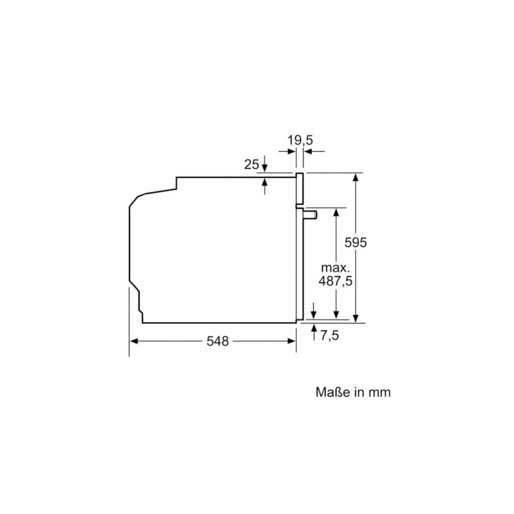 Constructa Elektro-Herd-Set »CX5HS605«, CH3M00052, mit Teleskopauszug nachrüstbar